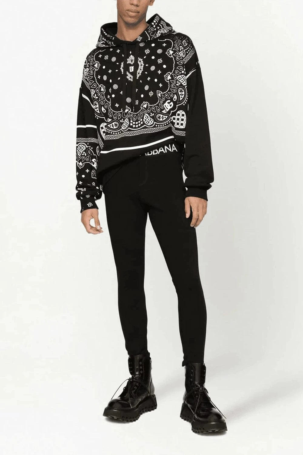 Dolce & Gabbana Cotton Bandana-Print Hoodies