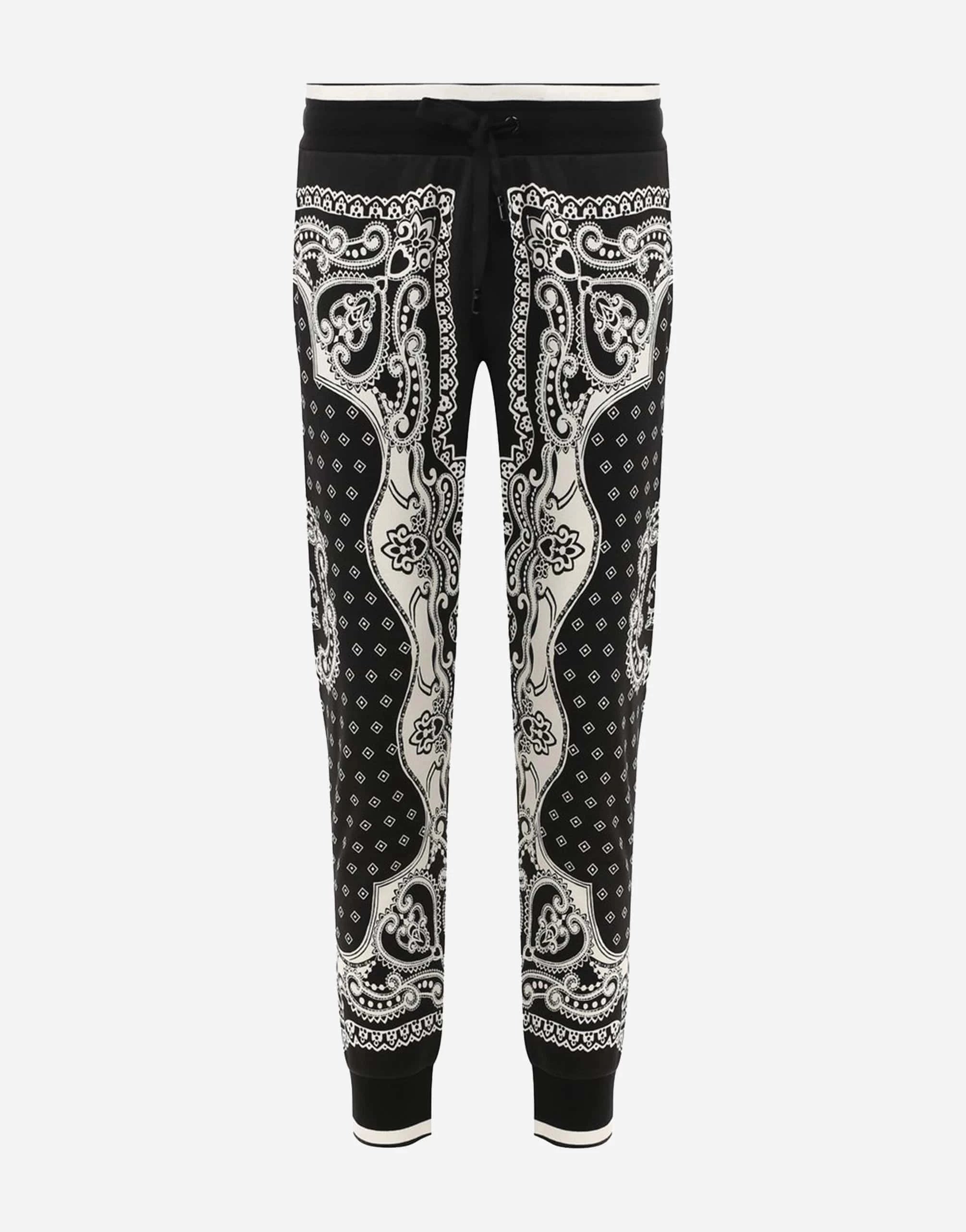 Dolce & Gabbana Cotton Bandana-Print Sweatpants