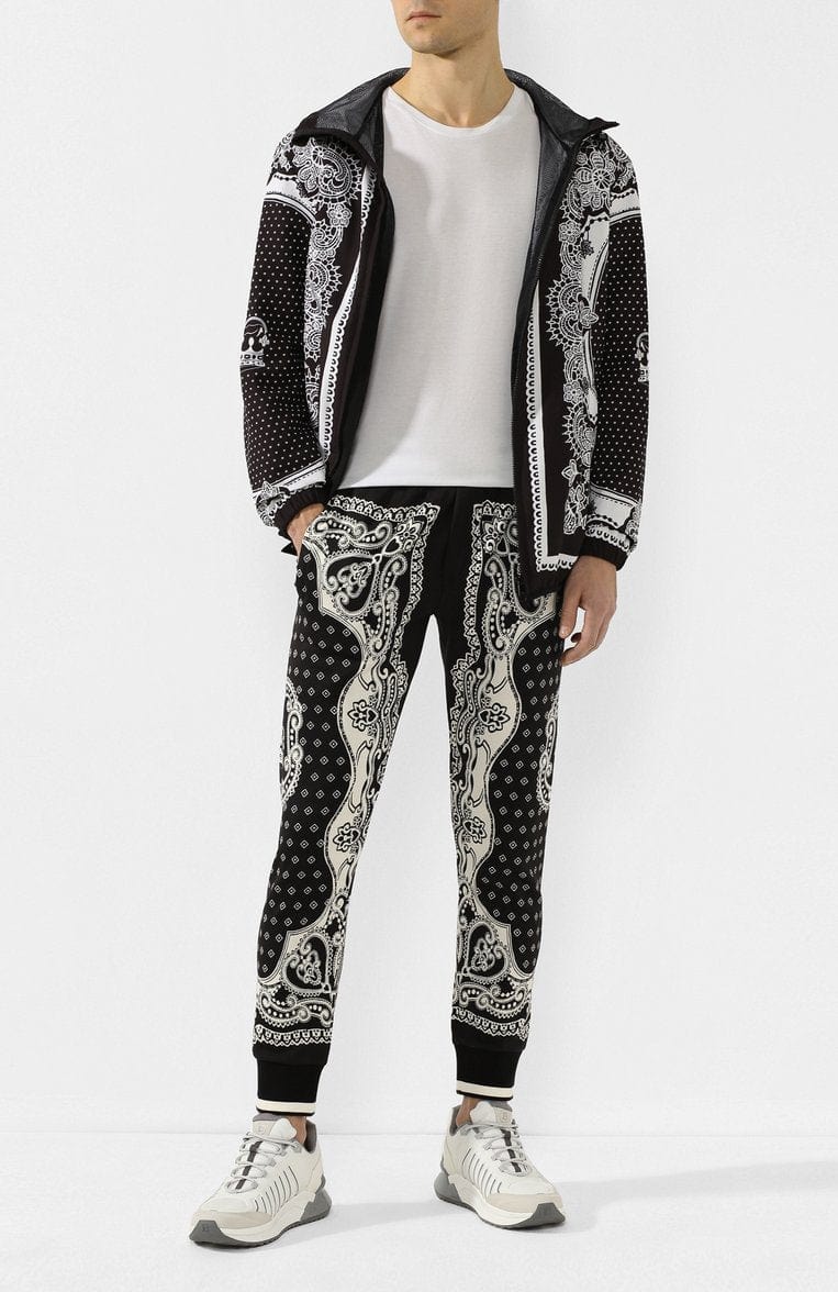 Dolce & Gabbana Cotton Bandana-Print Sweatpants