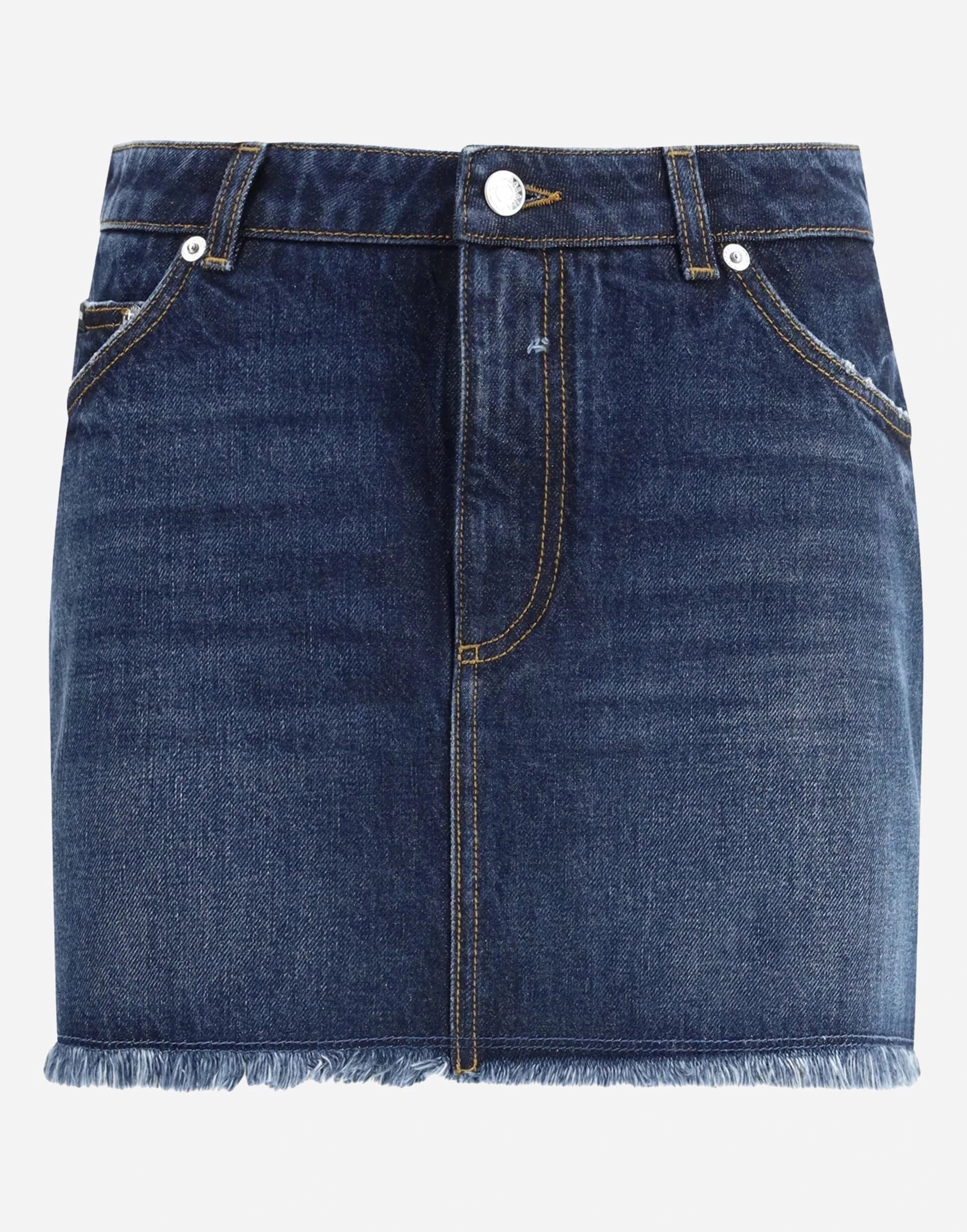 Dolce & Gabbana Cotton Denim Mini Skirt