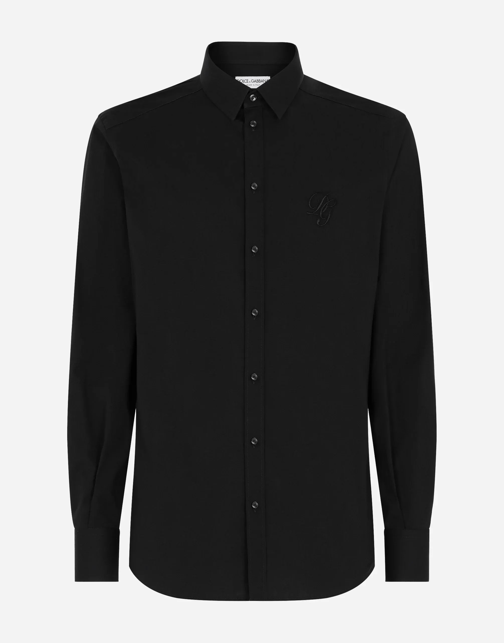 Dolce & Gabbana Cotton Embroidered DG Logo Shirt