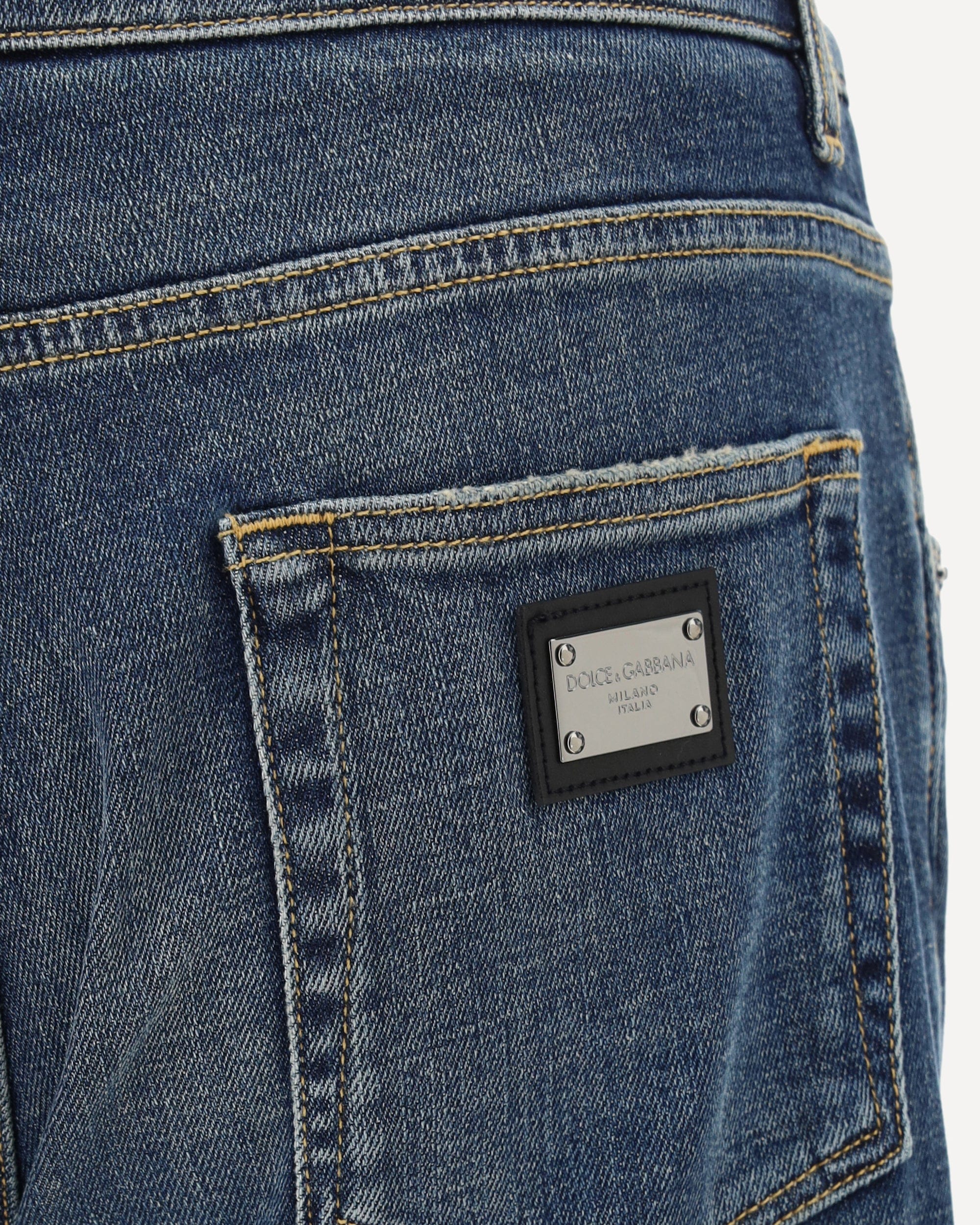 Dolce & Gabbana Cotton Five-Pocket Straight Jeans