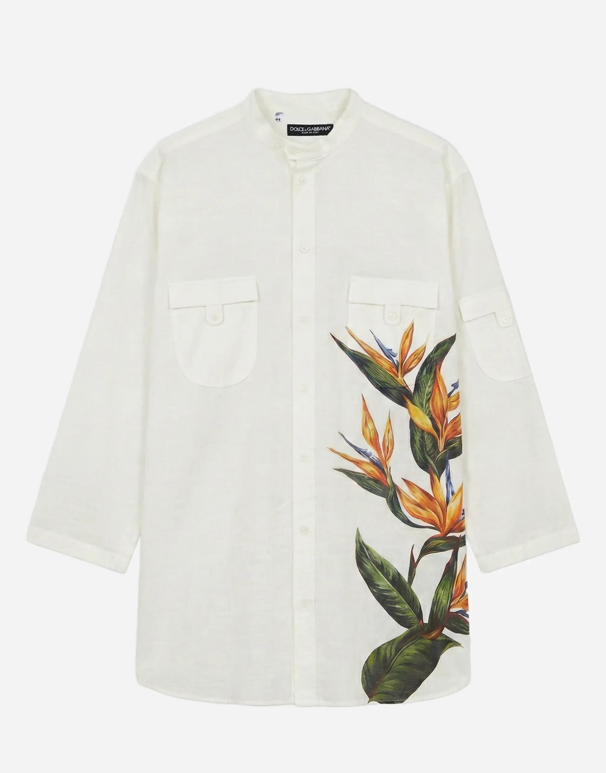 Dolce & Gabbana Cotton Floral-Print Shirt