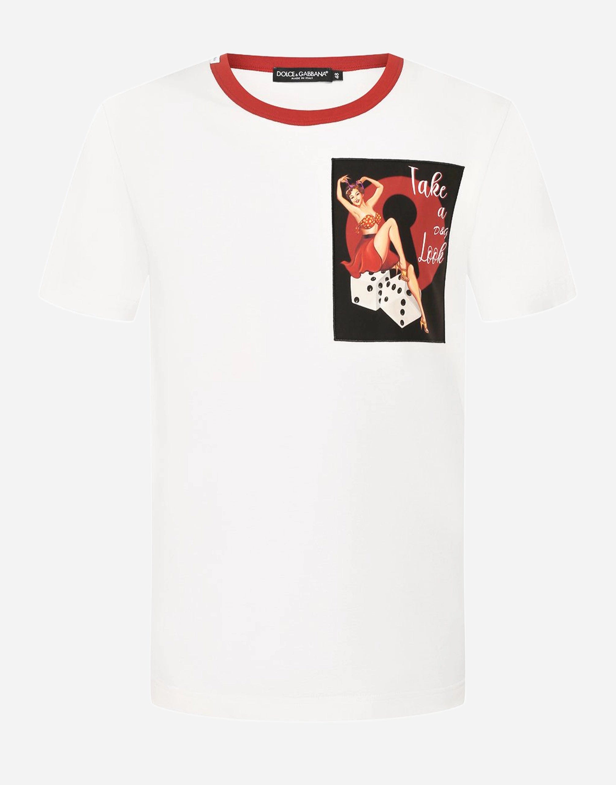 Dolce & Gabbana Cotton Graphic Print T-Shirt