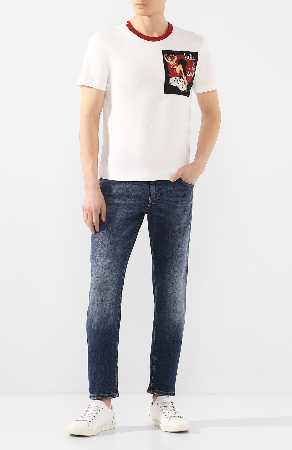 Dolce & Gabbana Cotton Graphic Print T-Shirt