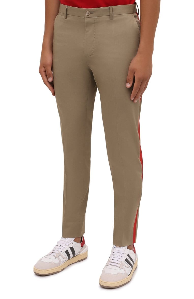 Dolce & Gabbana Cotton Logo Tapered Pants