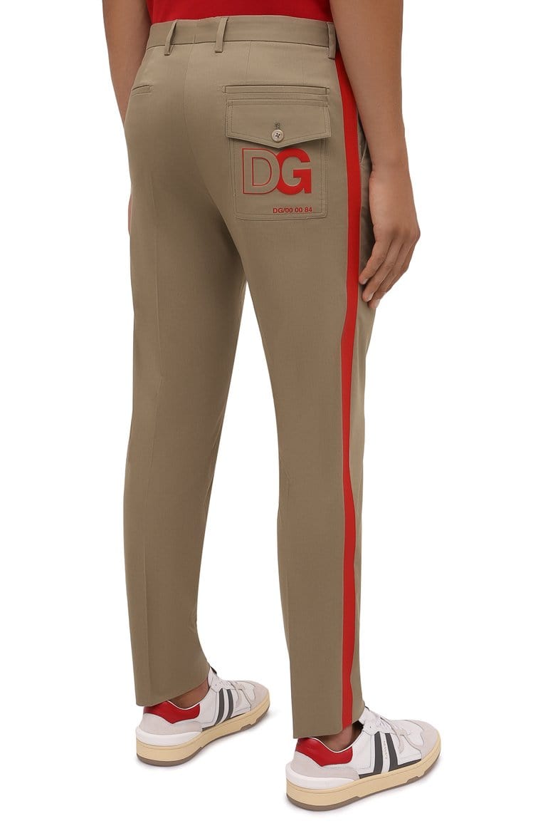 Dolce & Gabbana Cotton Logo Tapered Pants