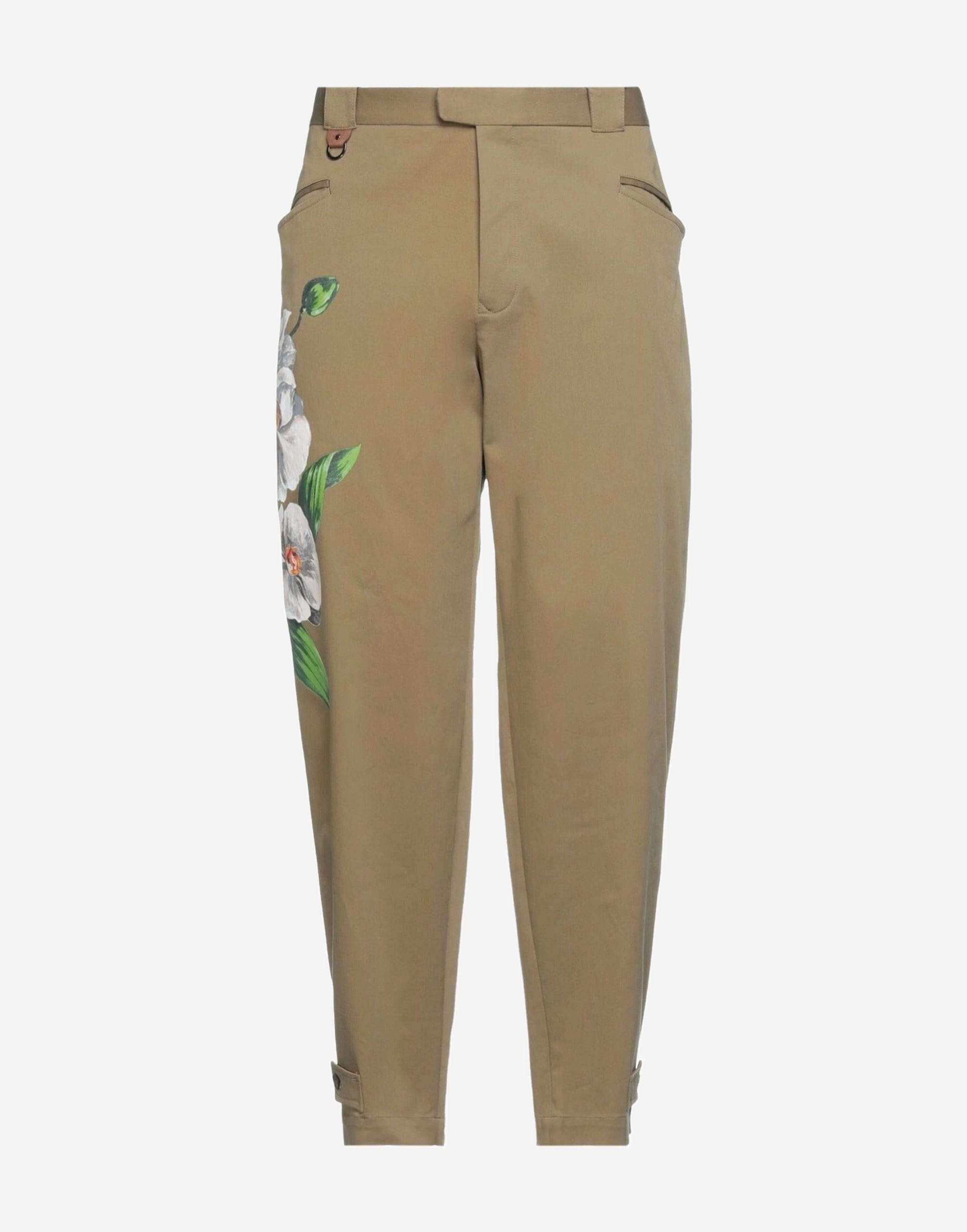 Dolce & Gabbana Cotton Pants With Floral Print