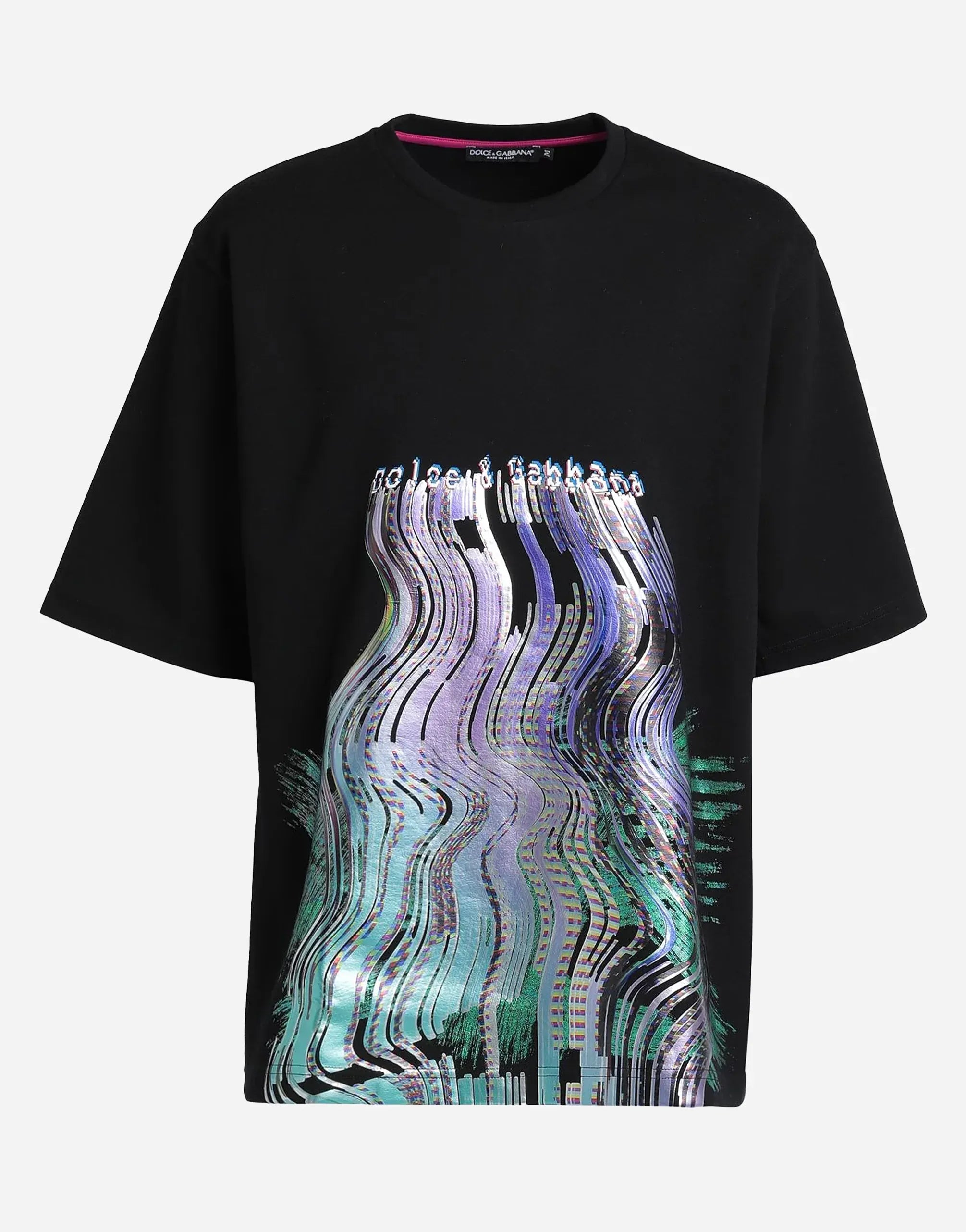 Dolce & Gabbana Cotton Printed Crewneck T-Shirt