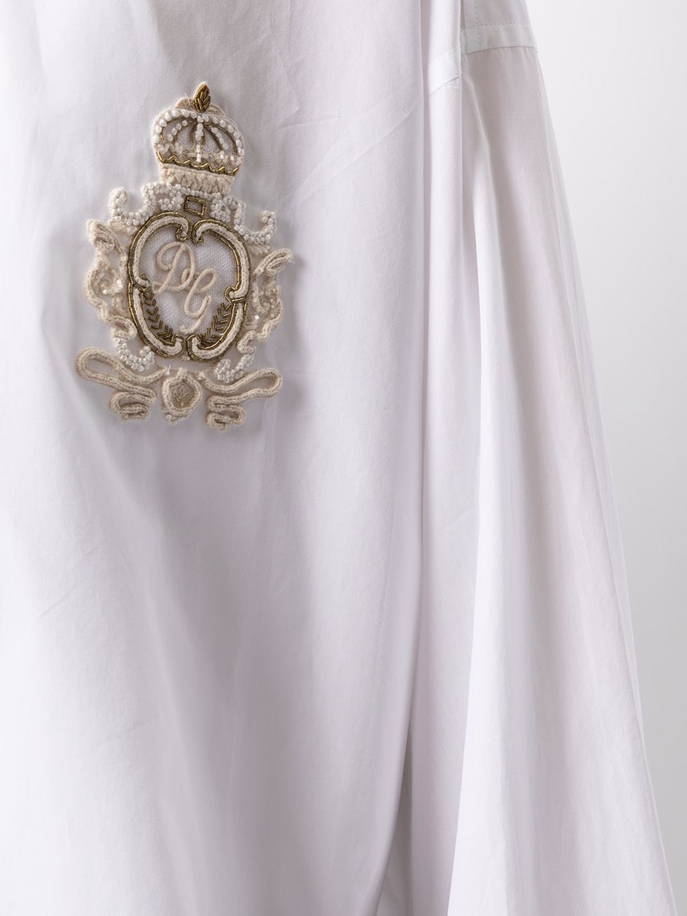 Dolce & Gabbana Cotton Shirt With DG Patch