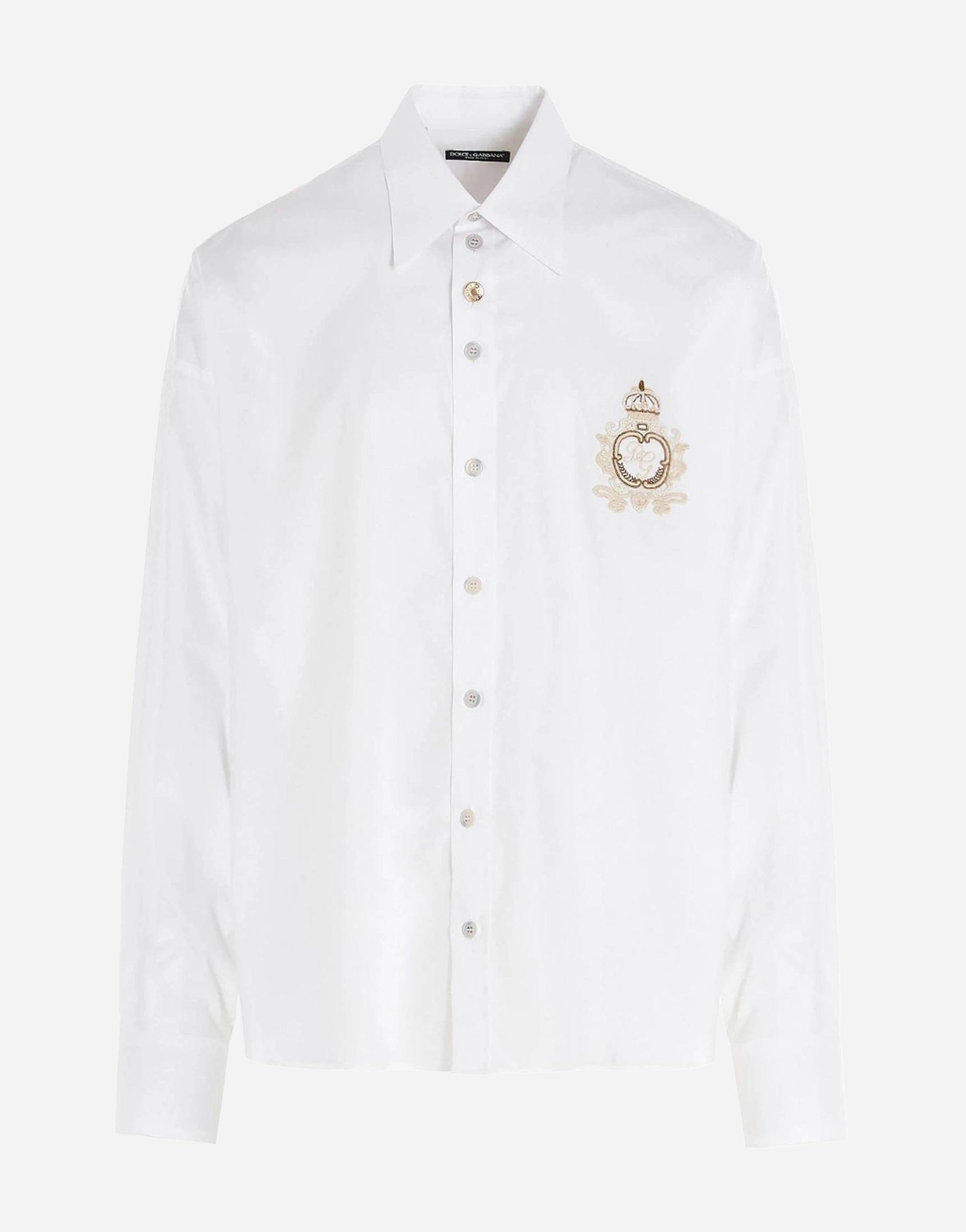 Dolce & Gabbana Cotton Shirt With DG Patch