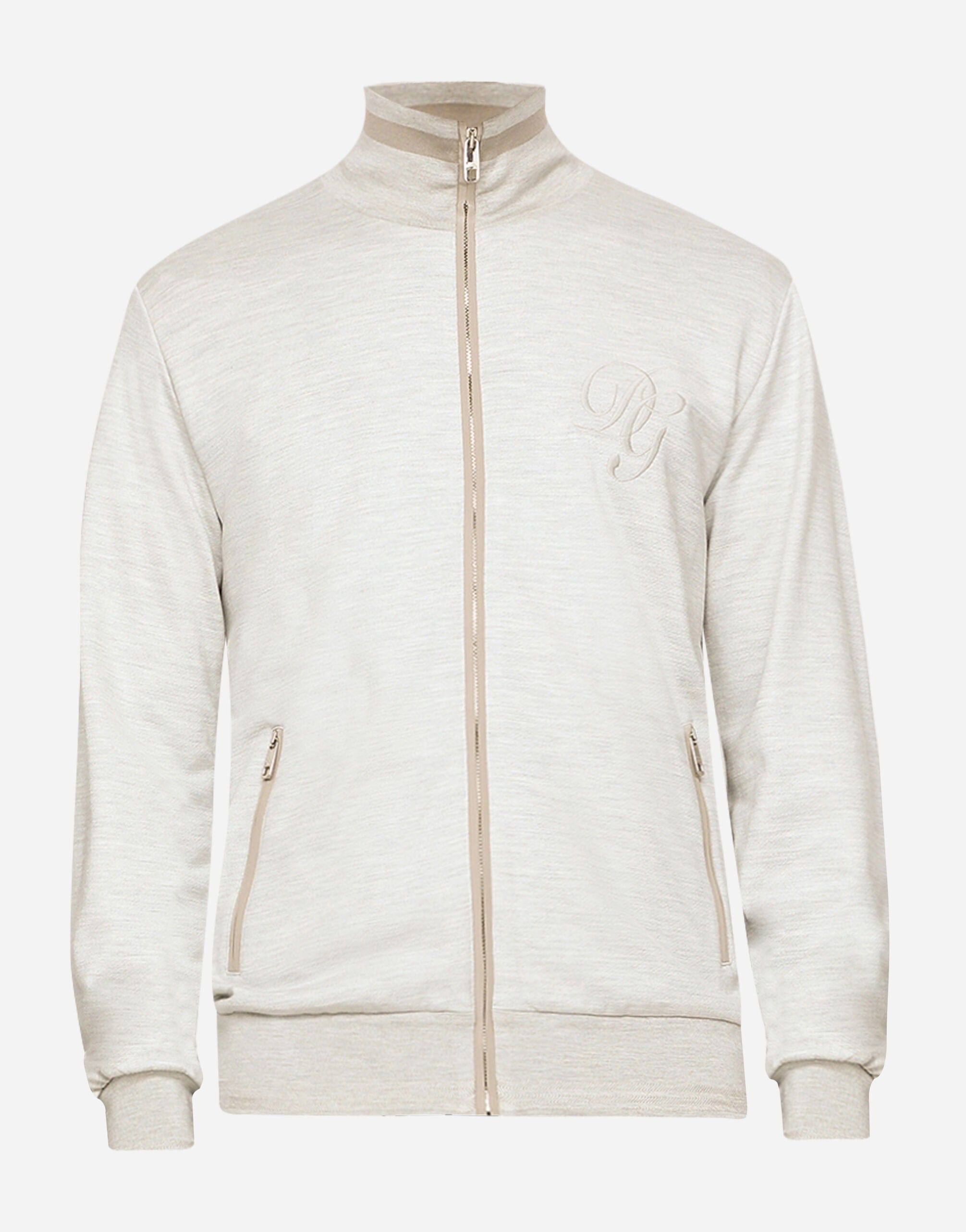 Dolce & Gabbana Cotton-Silk Blend Zip-Up Embroidery Sweater