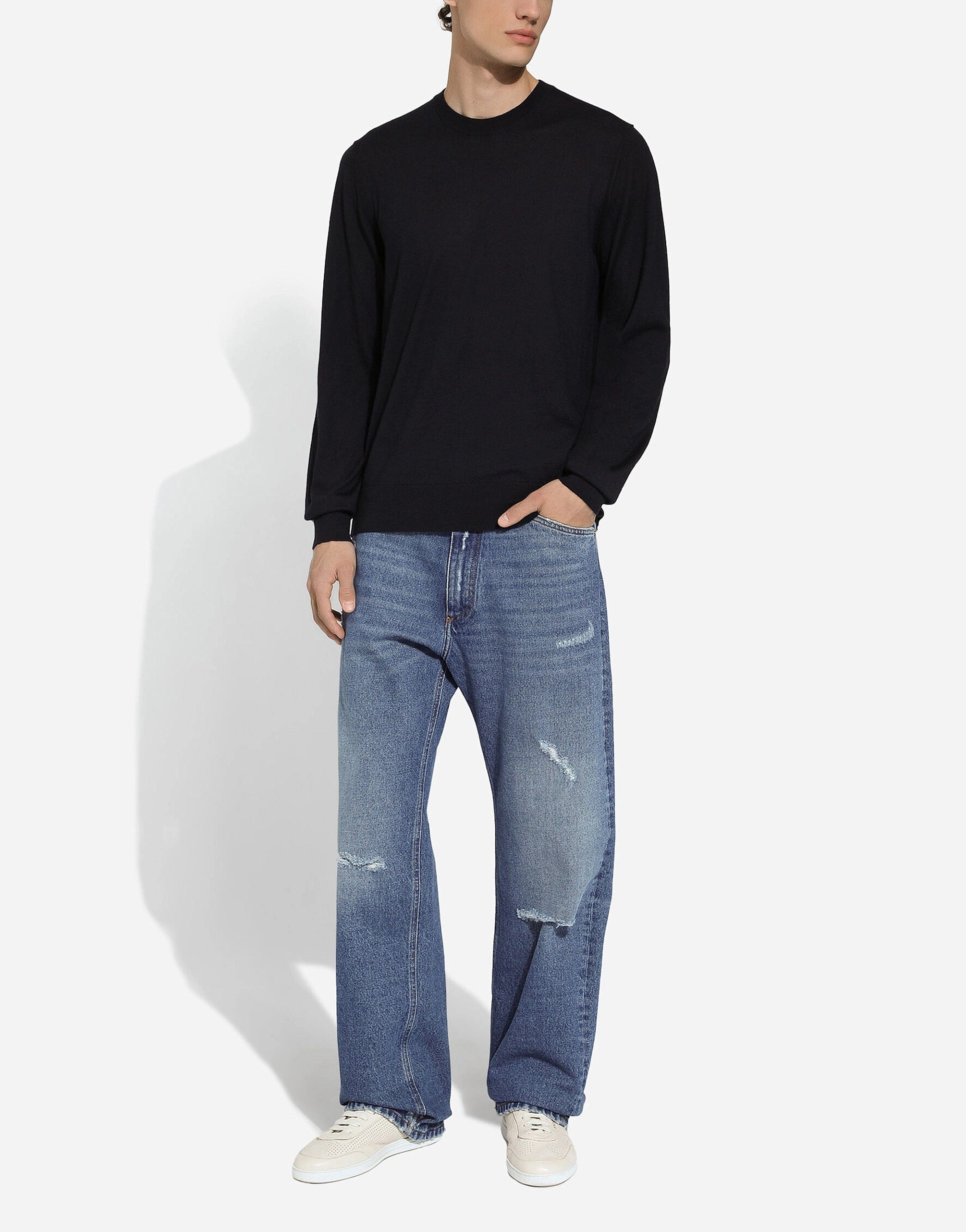 Dolce & Gabbana Crewneck Sweater In Cashmere