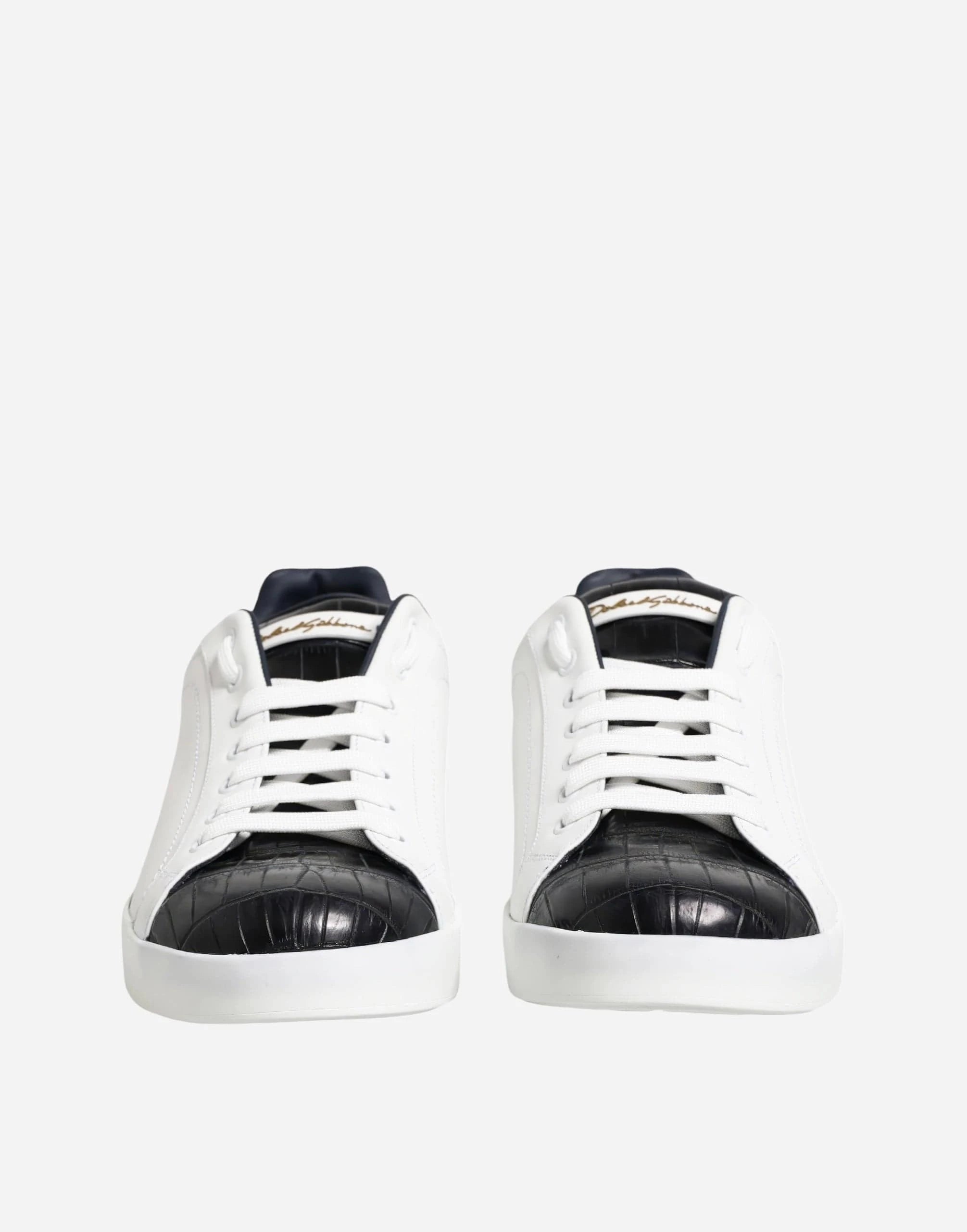 Dolce & Gabbana Croc-Leather Portofino Sneakers
