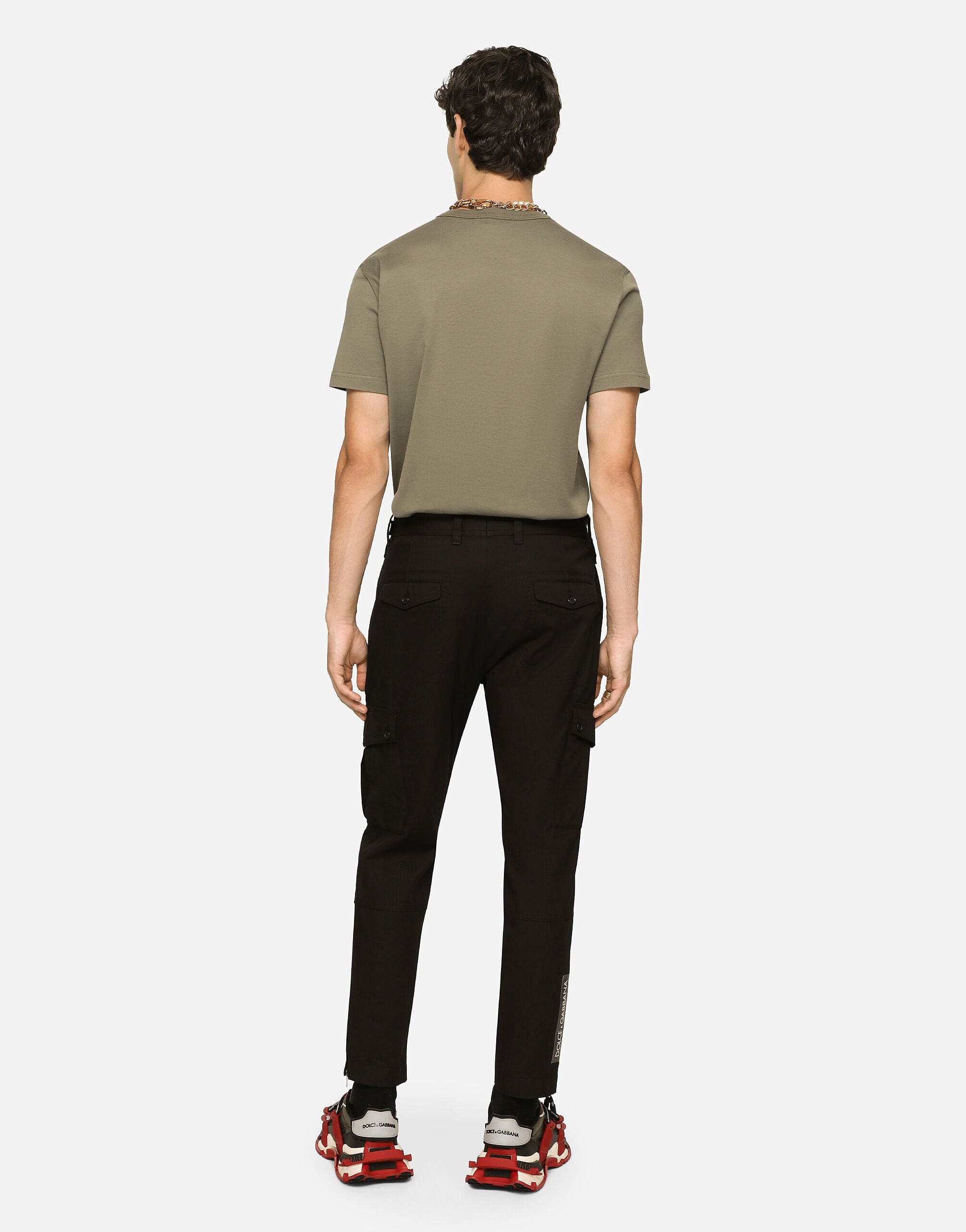 Dolce & Gabbana Cropped Logo Cargo Pants