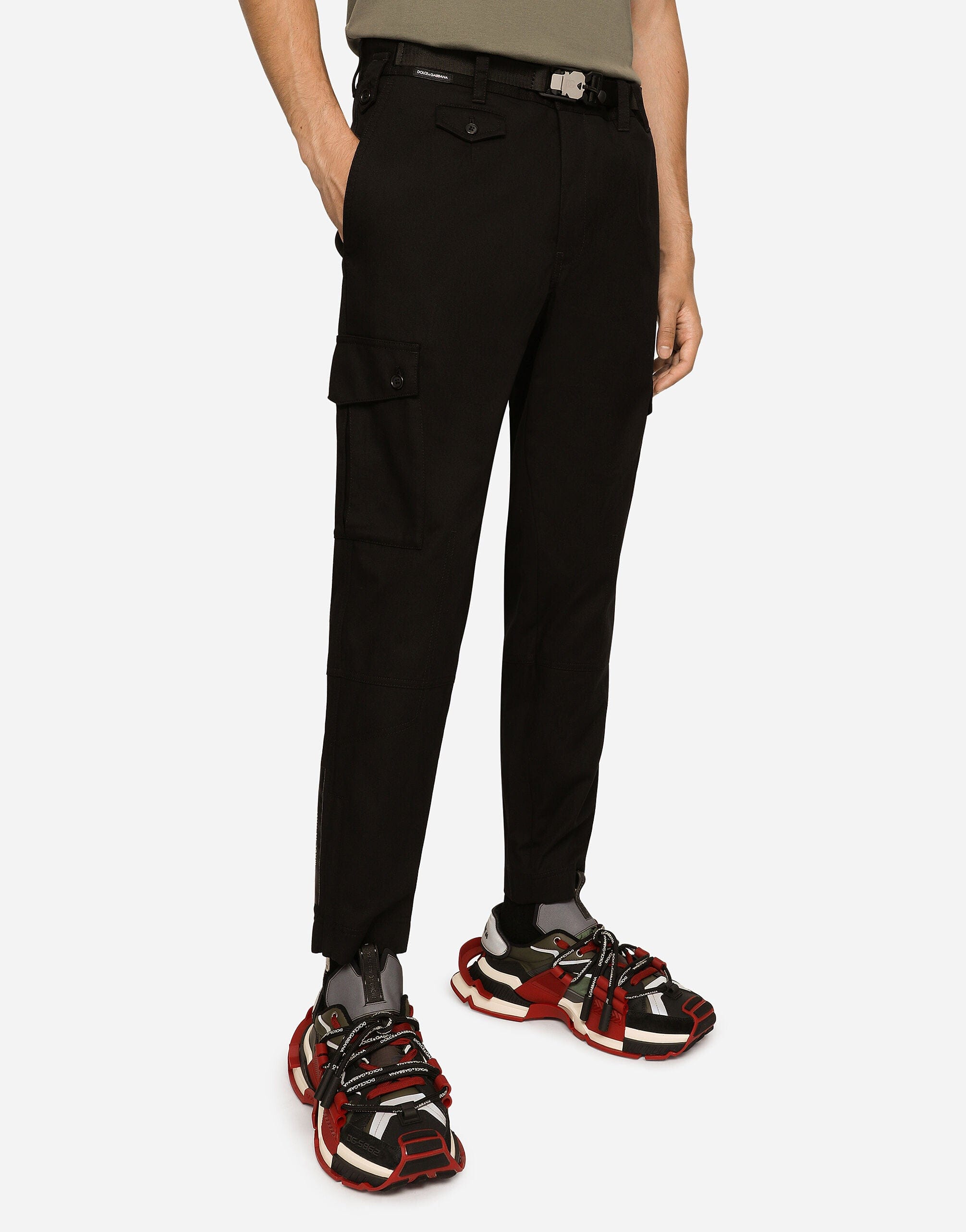 Dolce & Gabbana Cropped Logo Cargo Pants