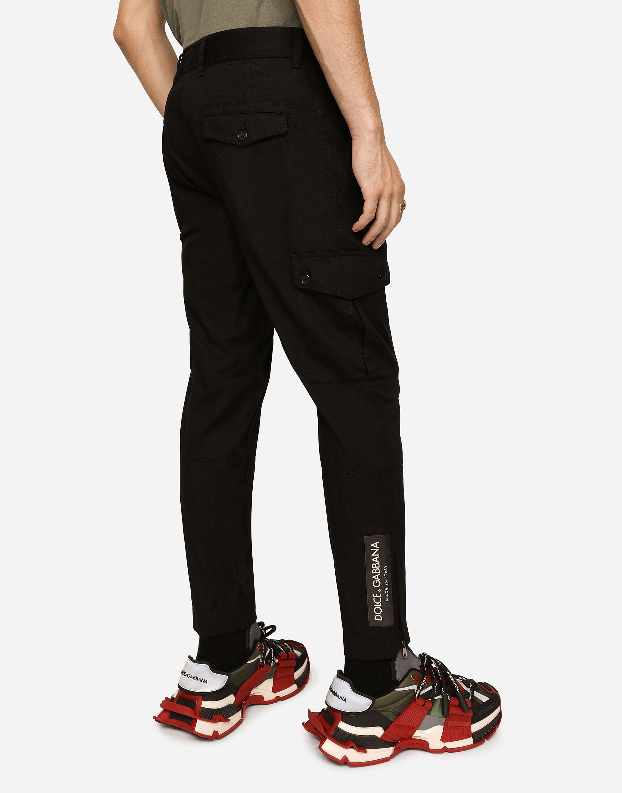 Dolce & Gabbana Cropped Logo Cargo Pants