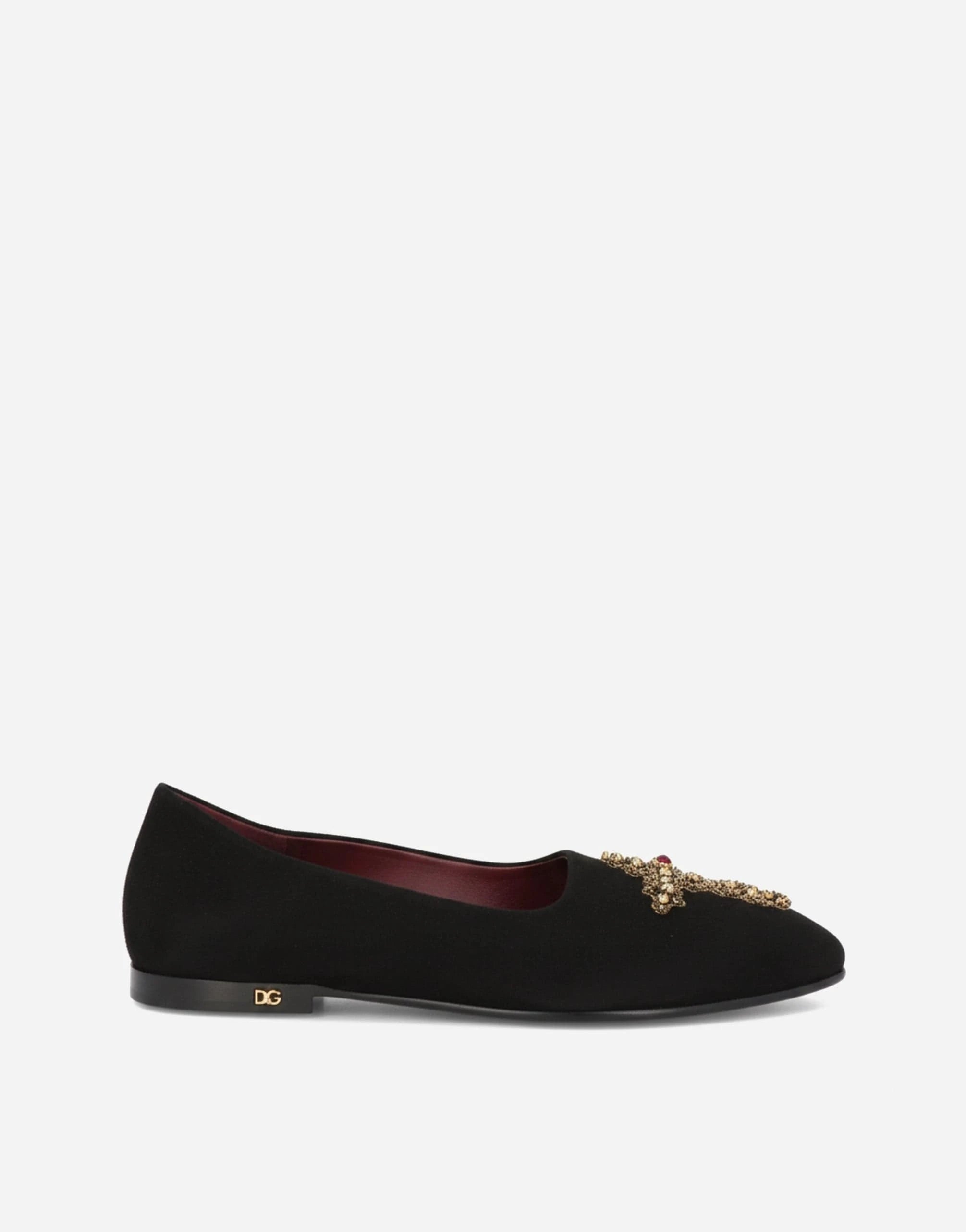 Dolce & Gabbana Cross Patch Suede Loafers