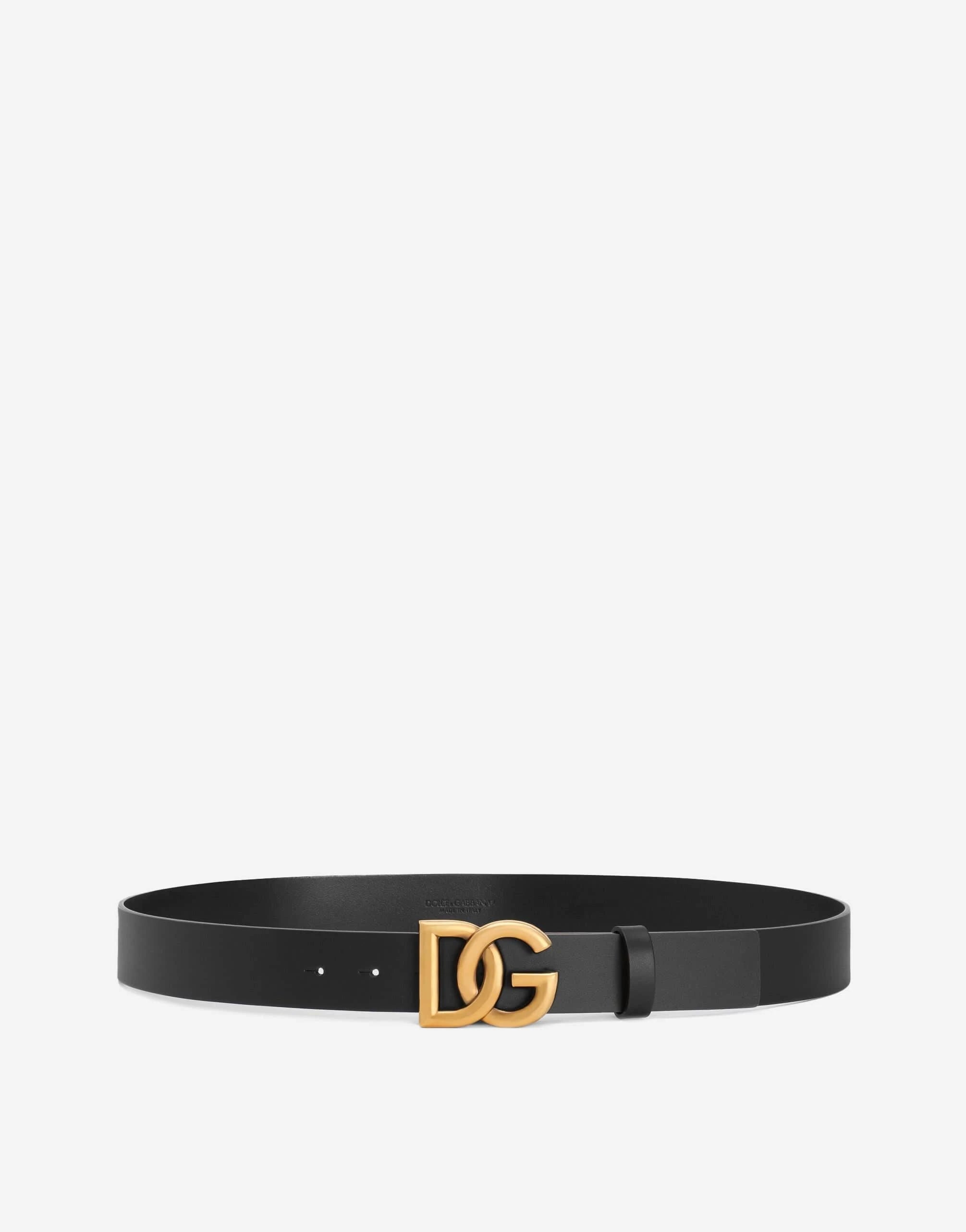 Dolce & Gabbana Crossover DG Logo Leather Belt