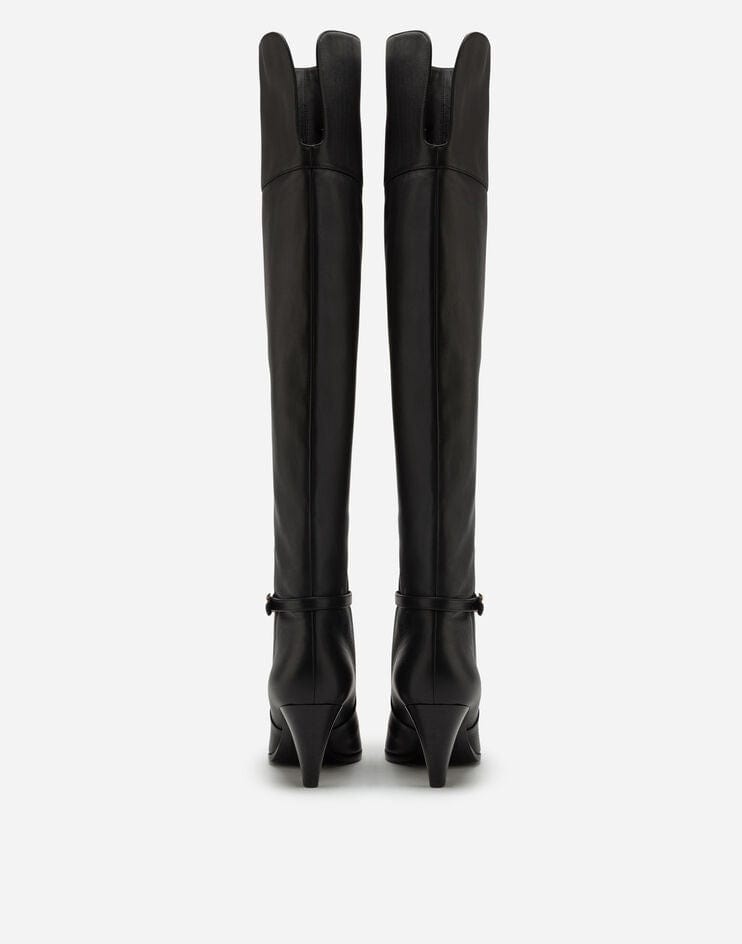 Dolce & Gabbana Crossover DG Logo Leather Boots