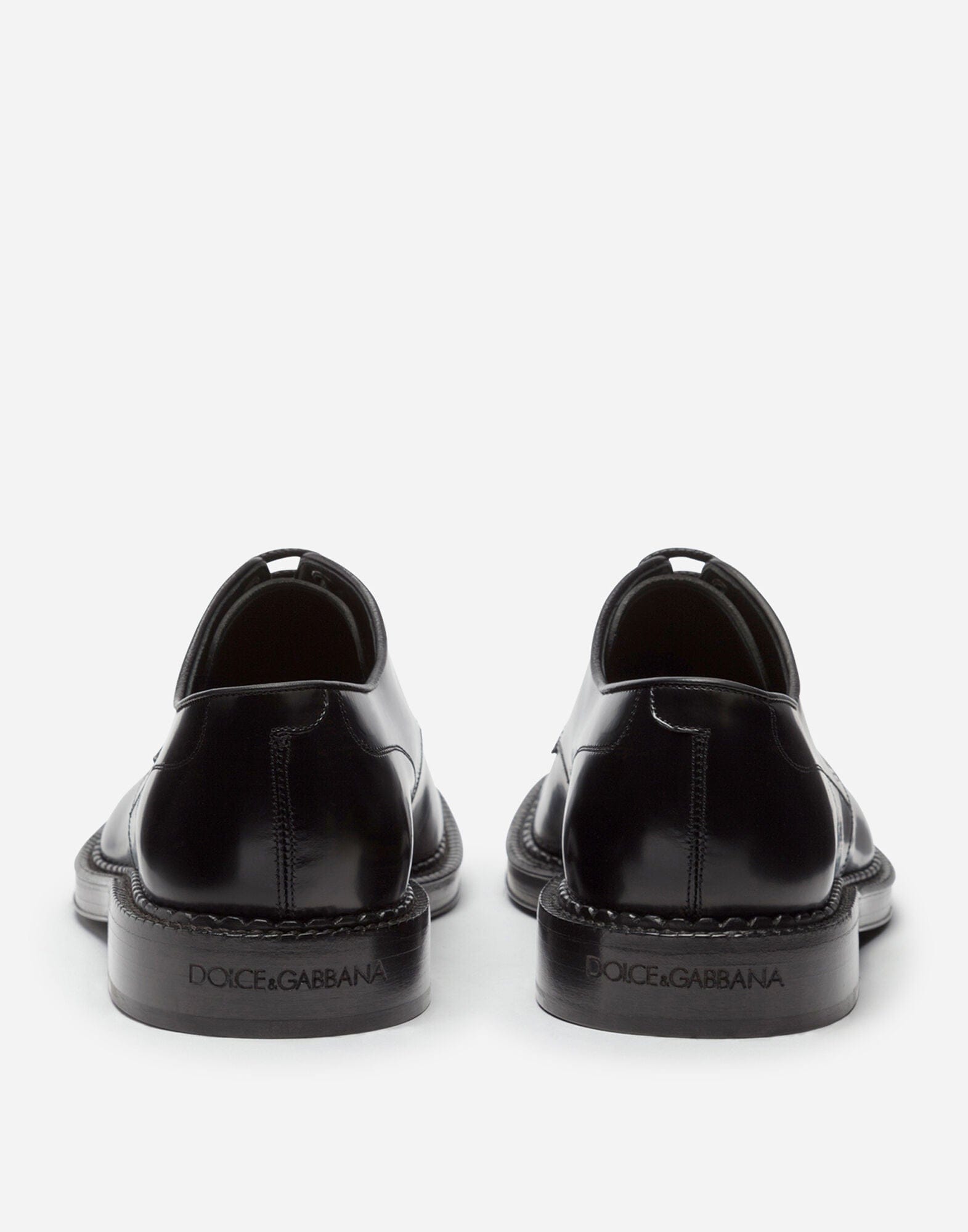 Dolce & Gabbana Crown Logo Stamped Derby Shoes