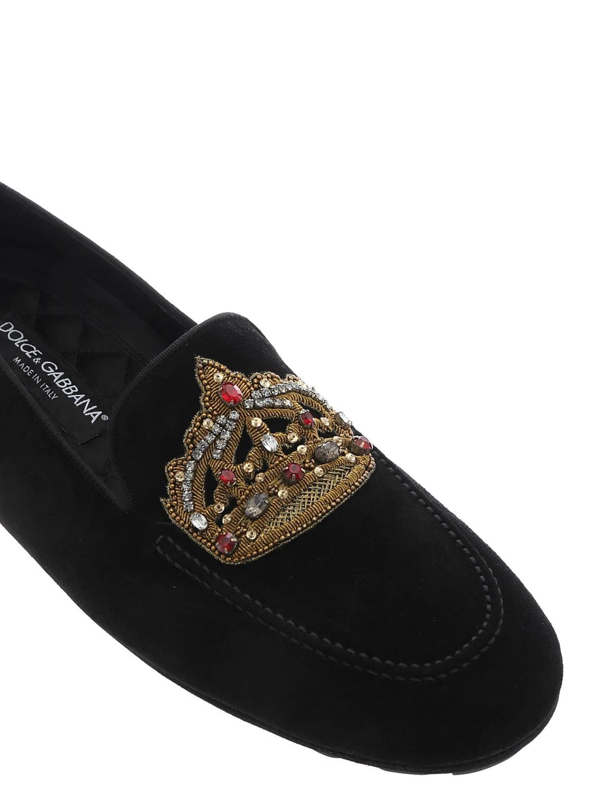 Dolce & Gabbana Crown Patch Loafers
