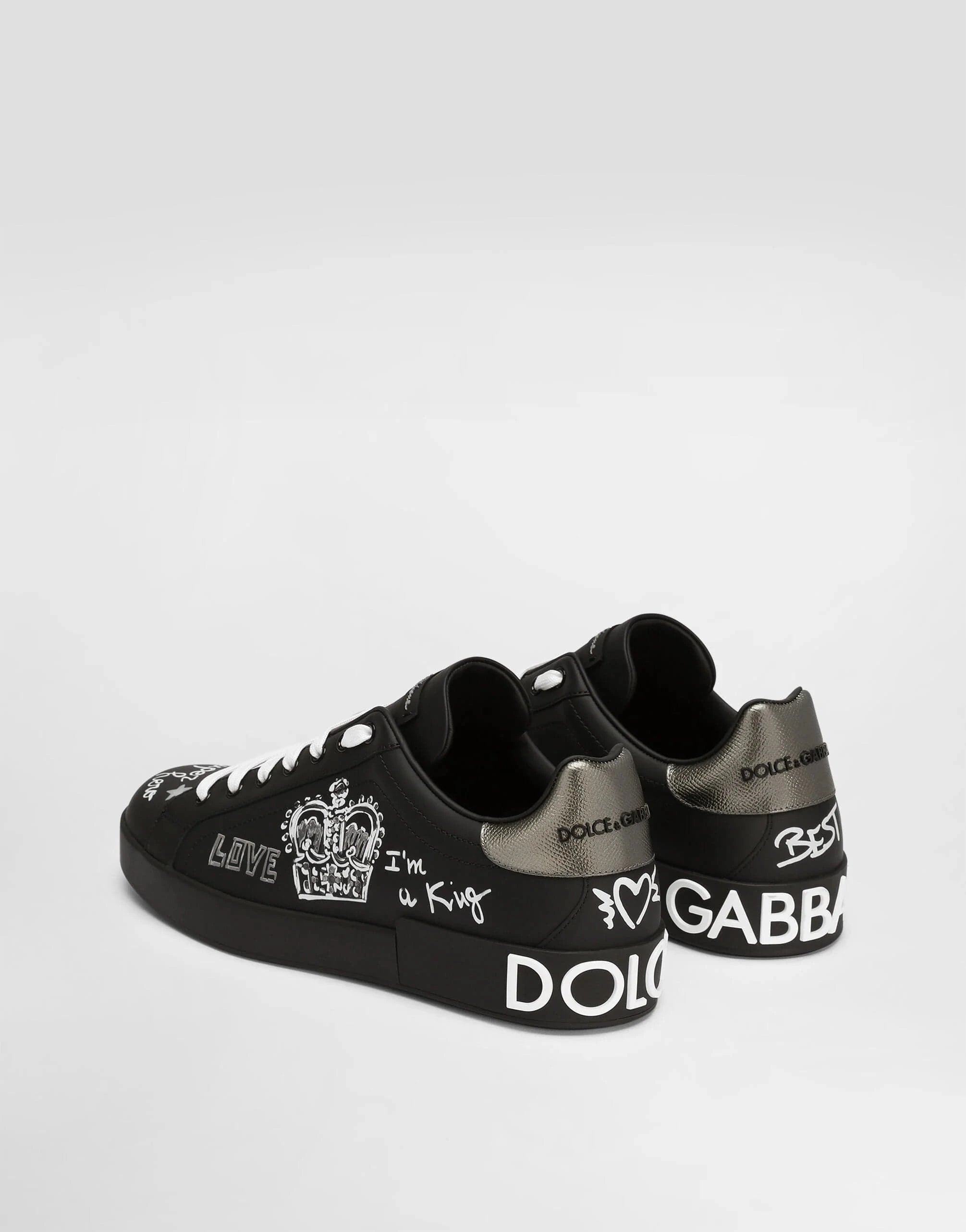 Dolce & Gabbana Crown-Patch Portofino Sneakers