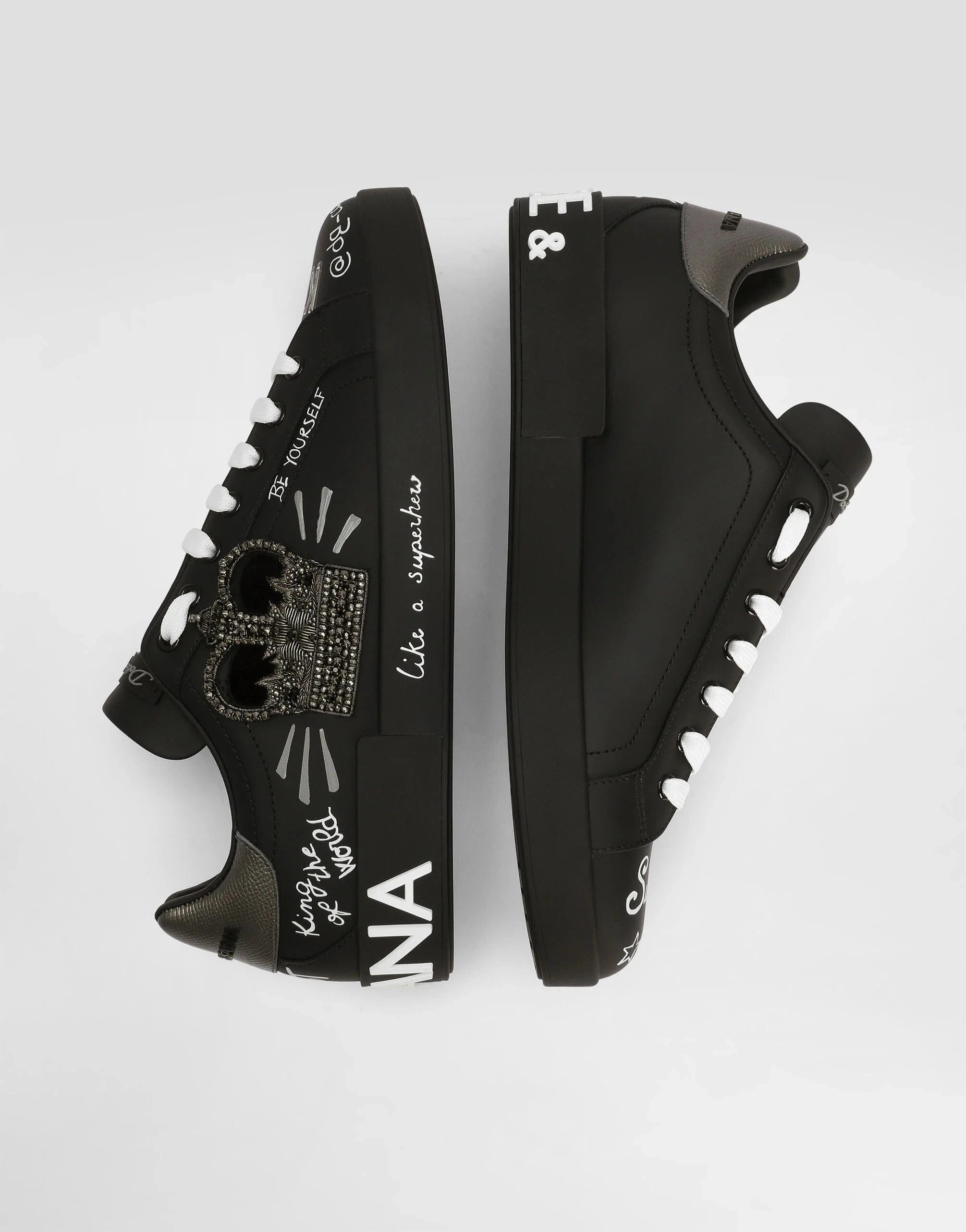 Dolce & Gabbana Crown-Patch Portofino Sneakers