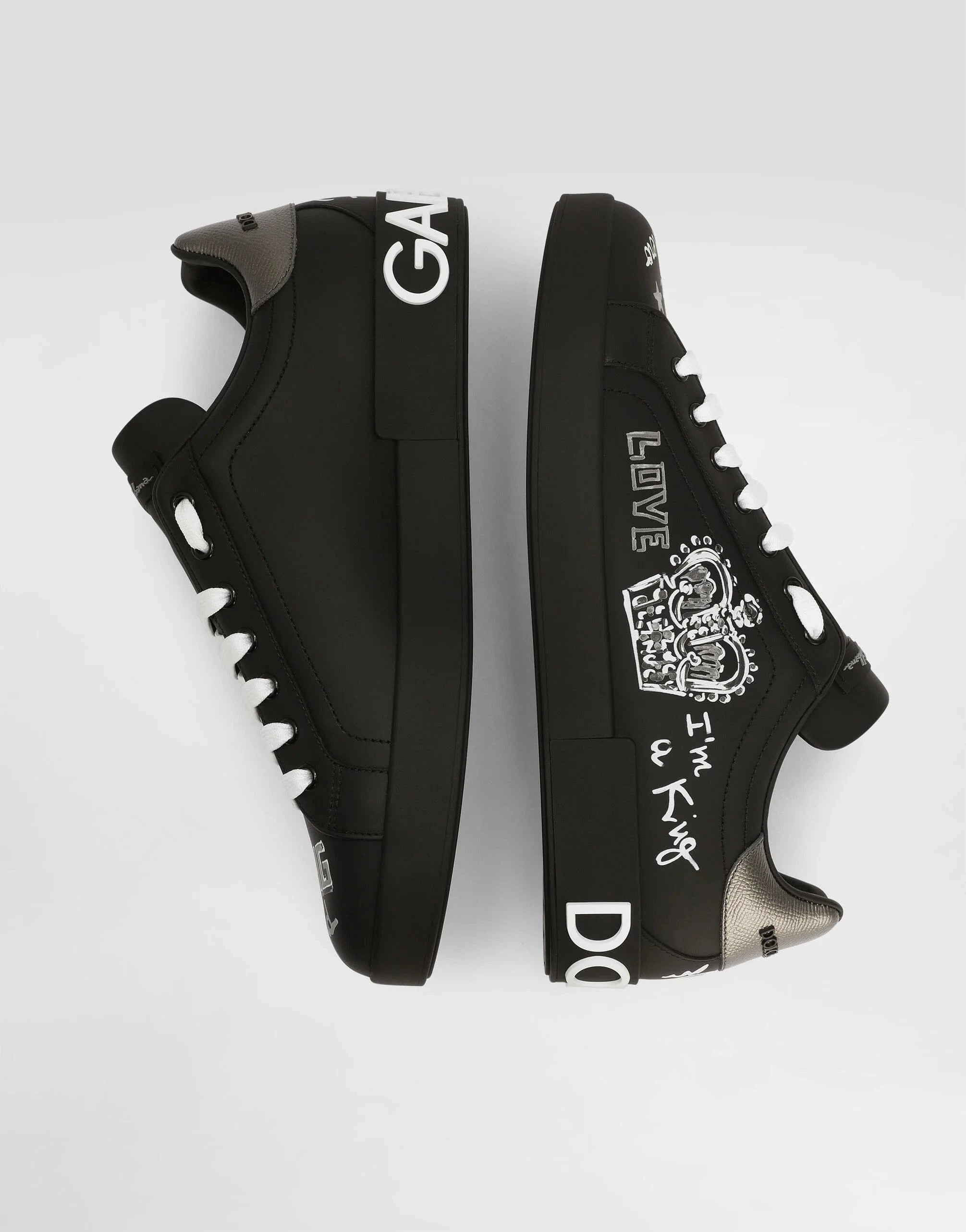 Dolce & Gabbana Crown-Patch Portofino Sneakers