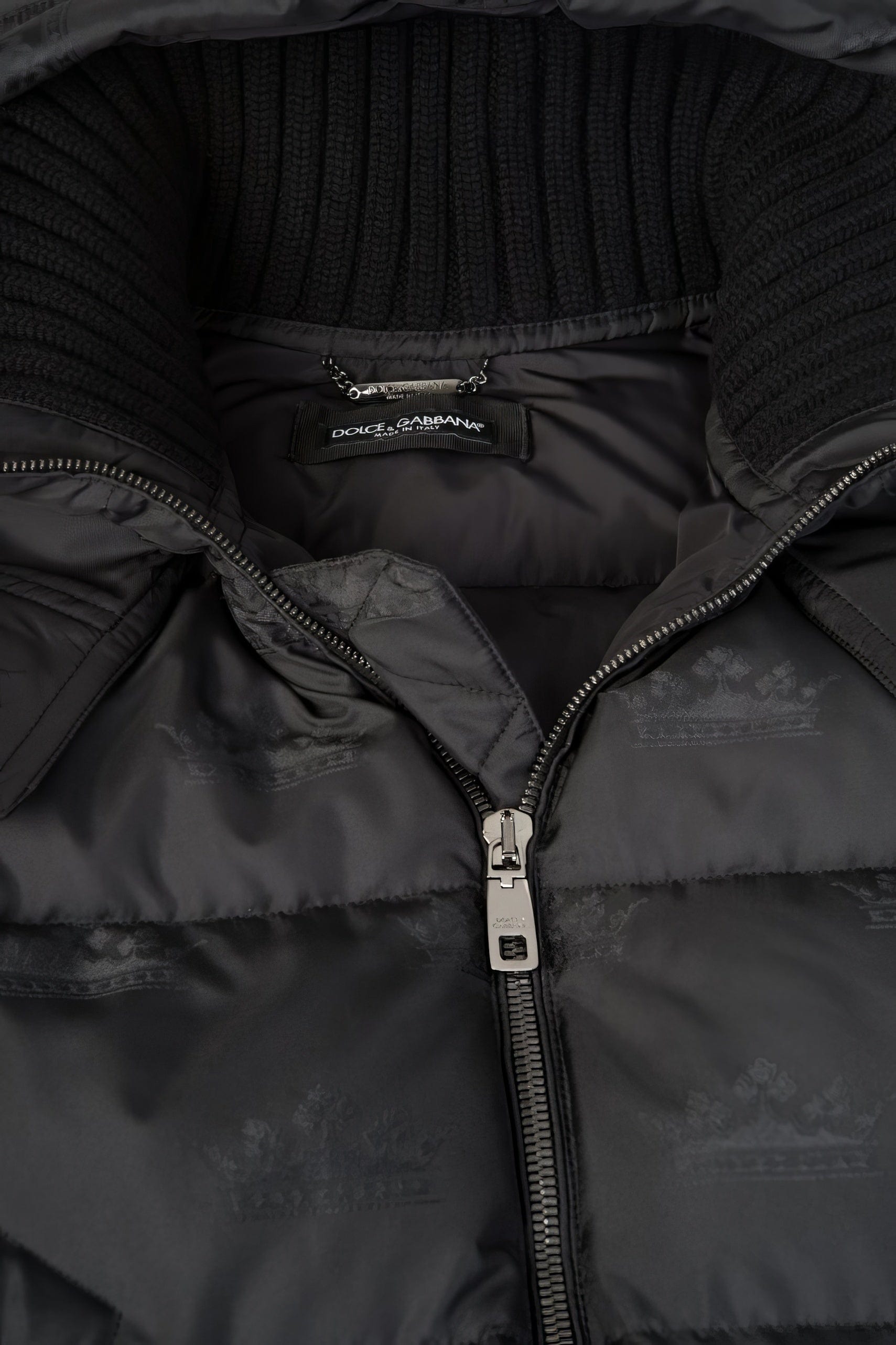 Dolce & Gabbana Crown-Print Jacquard Jacket