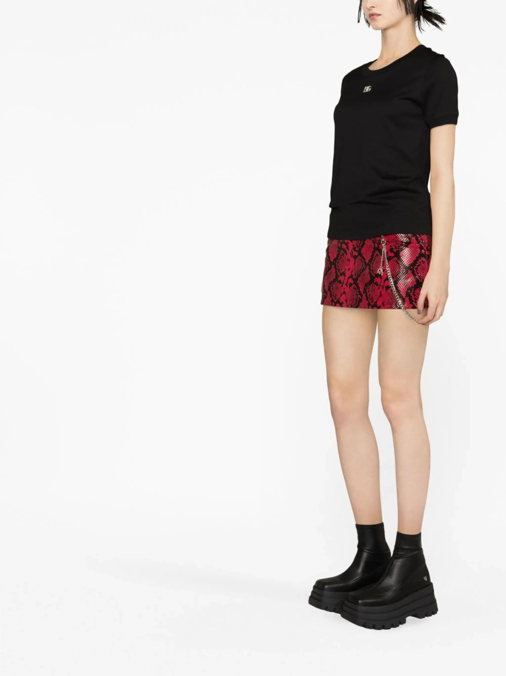 Dolce & Gabbana Crystal DG Embellishment T-Shirt