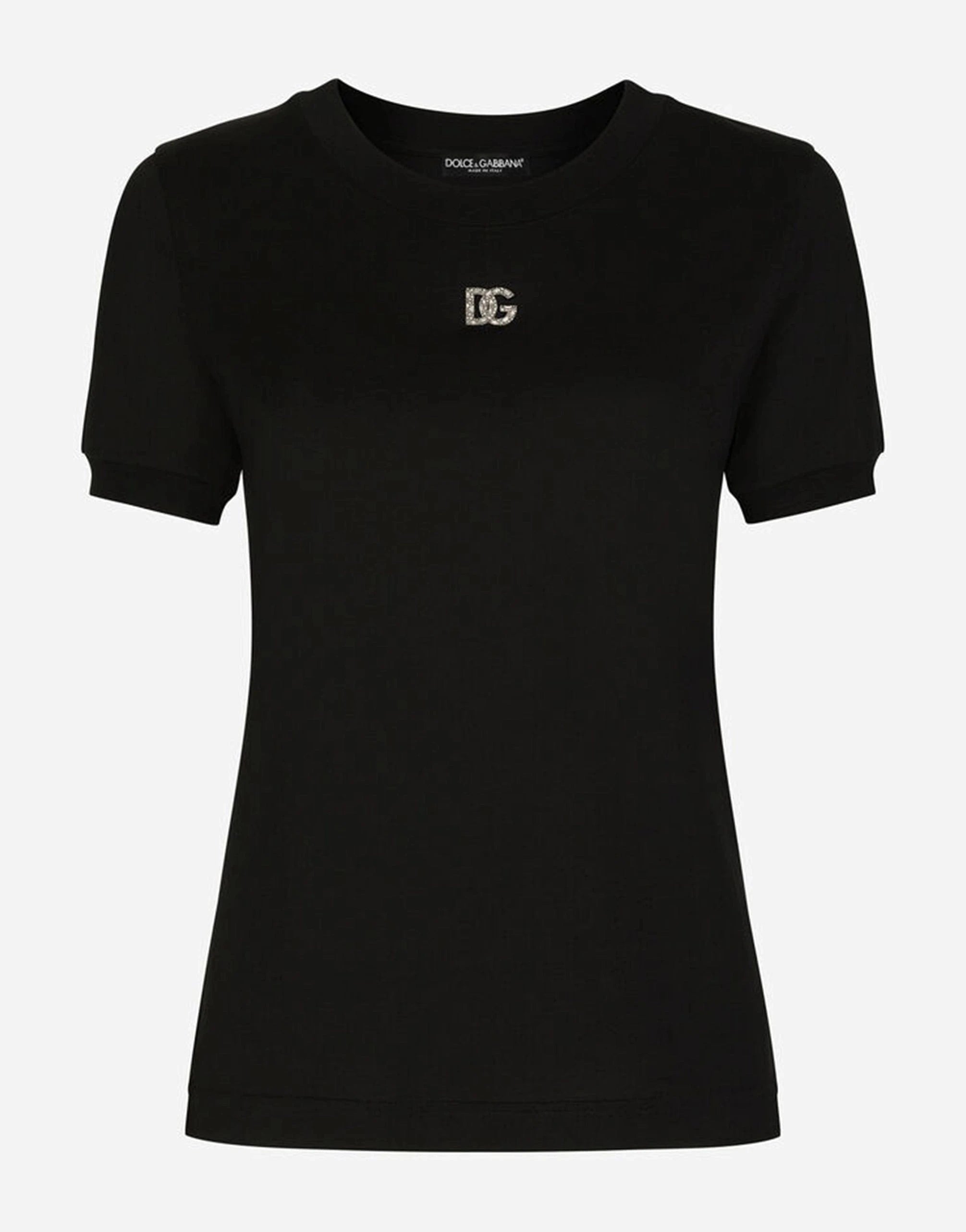 Dolce & Gabbana Crystal DG Embellishment T-Shirt