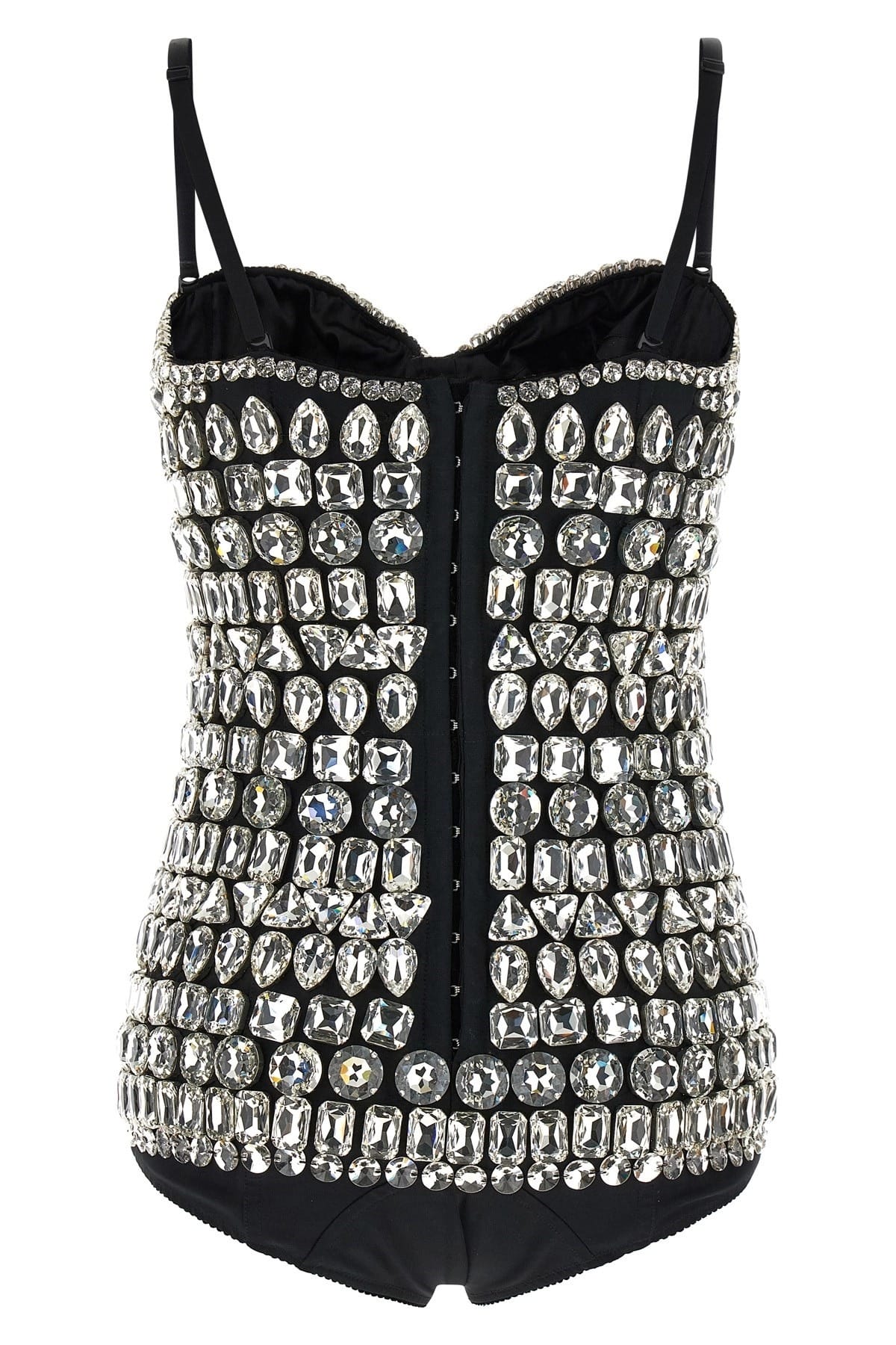 Dolce & Gabbana Crystal Embellished Bodysuit