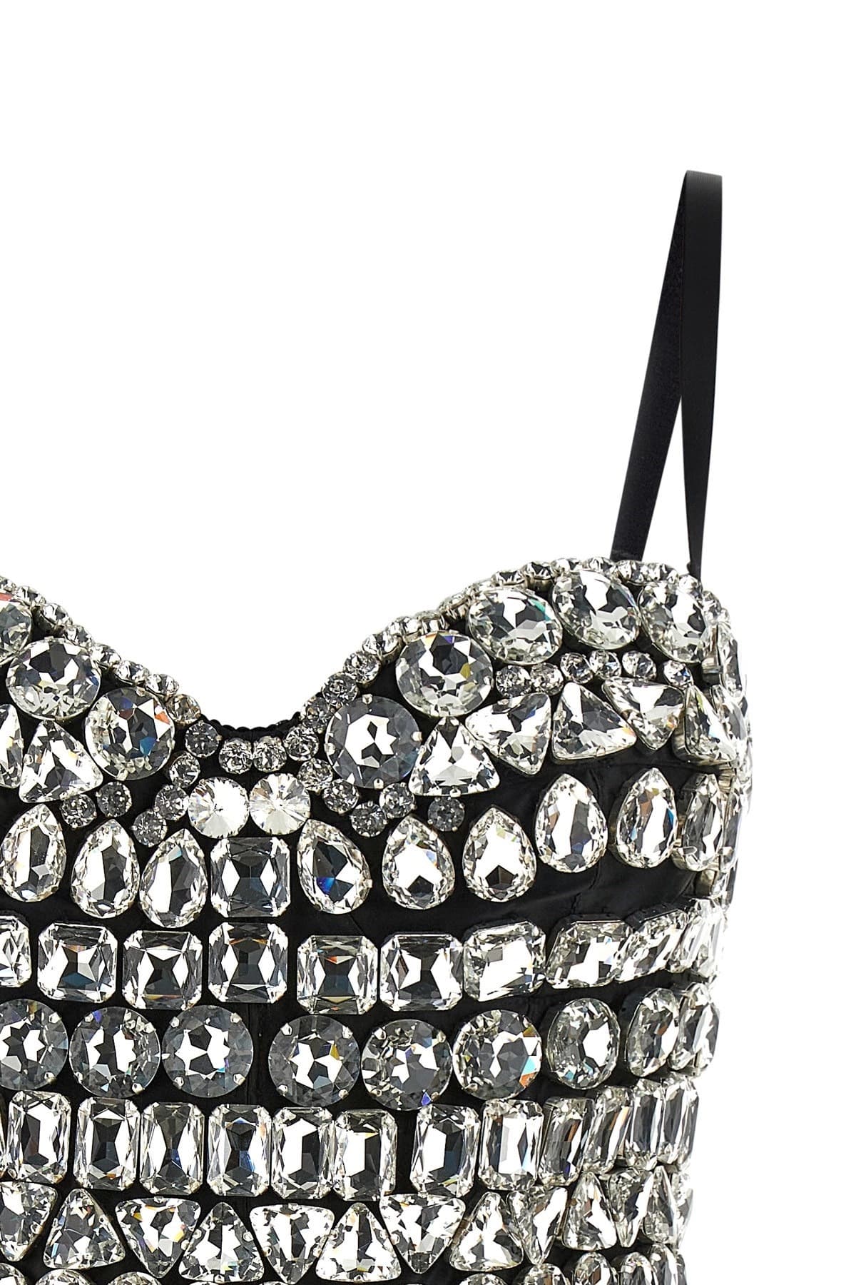 Dolce & Gabbana Crystal Embellished Bodysuit