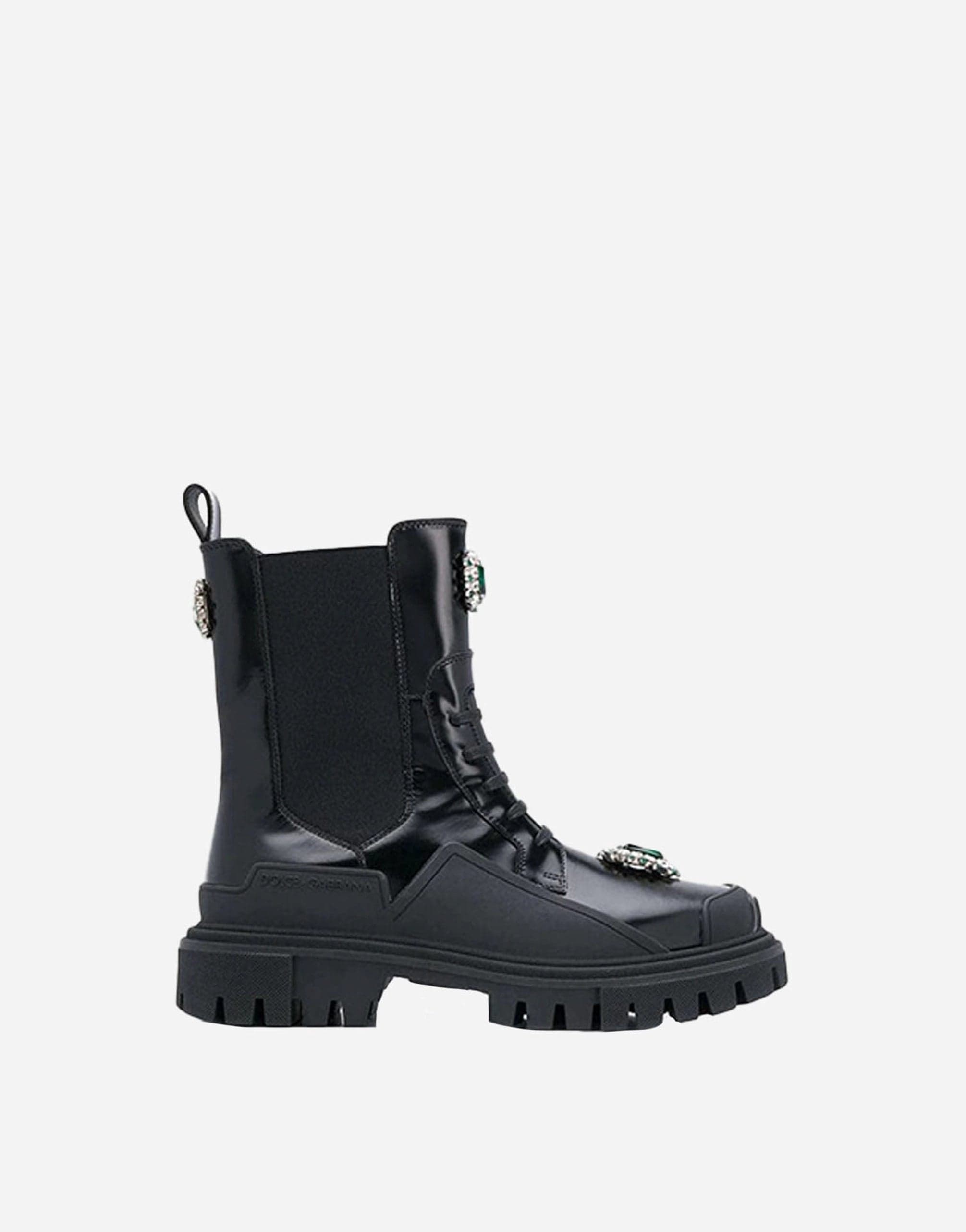 Dolce & Gabbana Crystal-Embellished Boots | Sendegaro