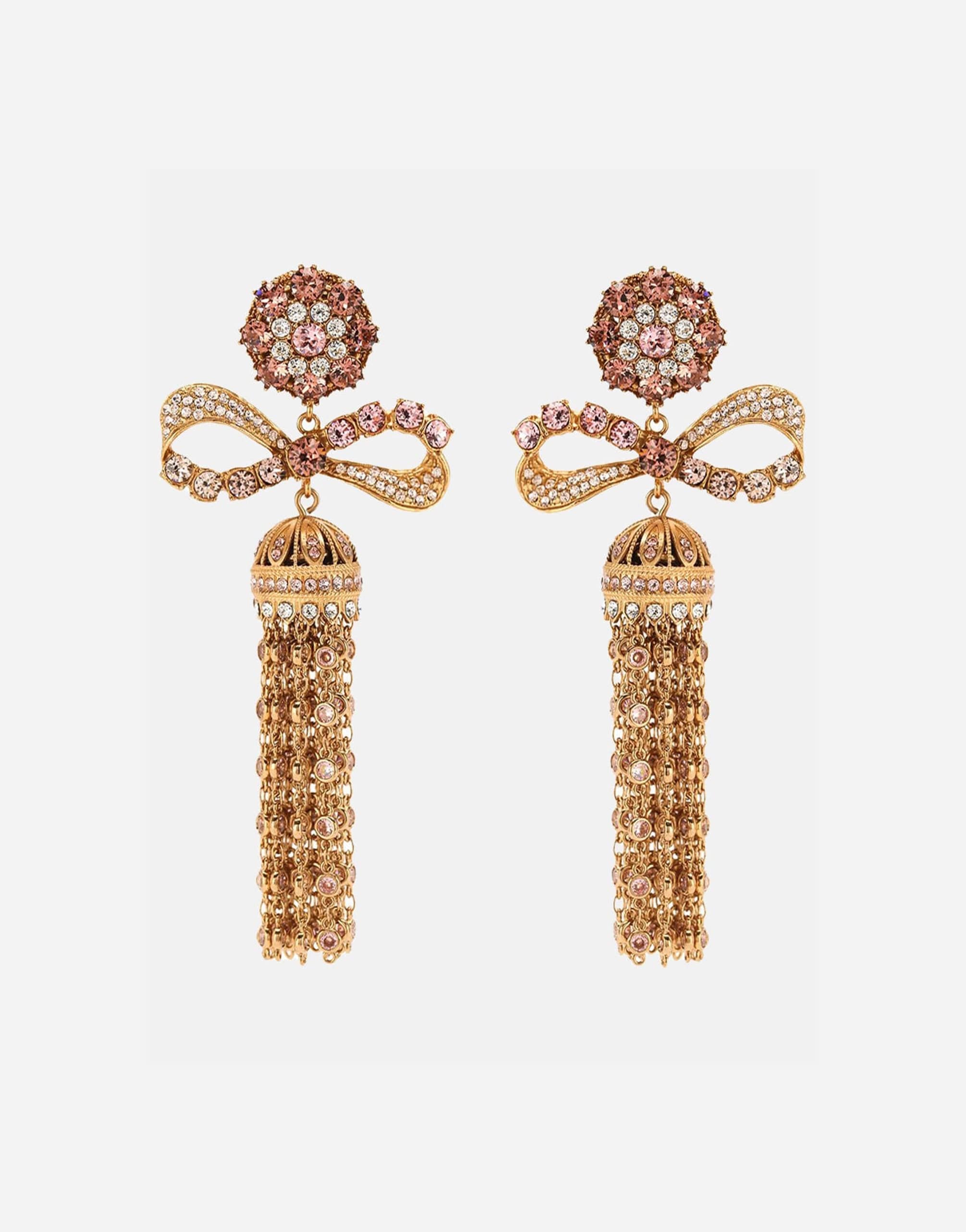 Dolce & Gabbana Crystal Embellished Clip-On Earrings