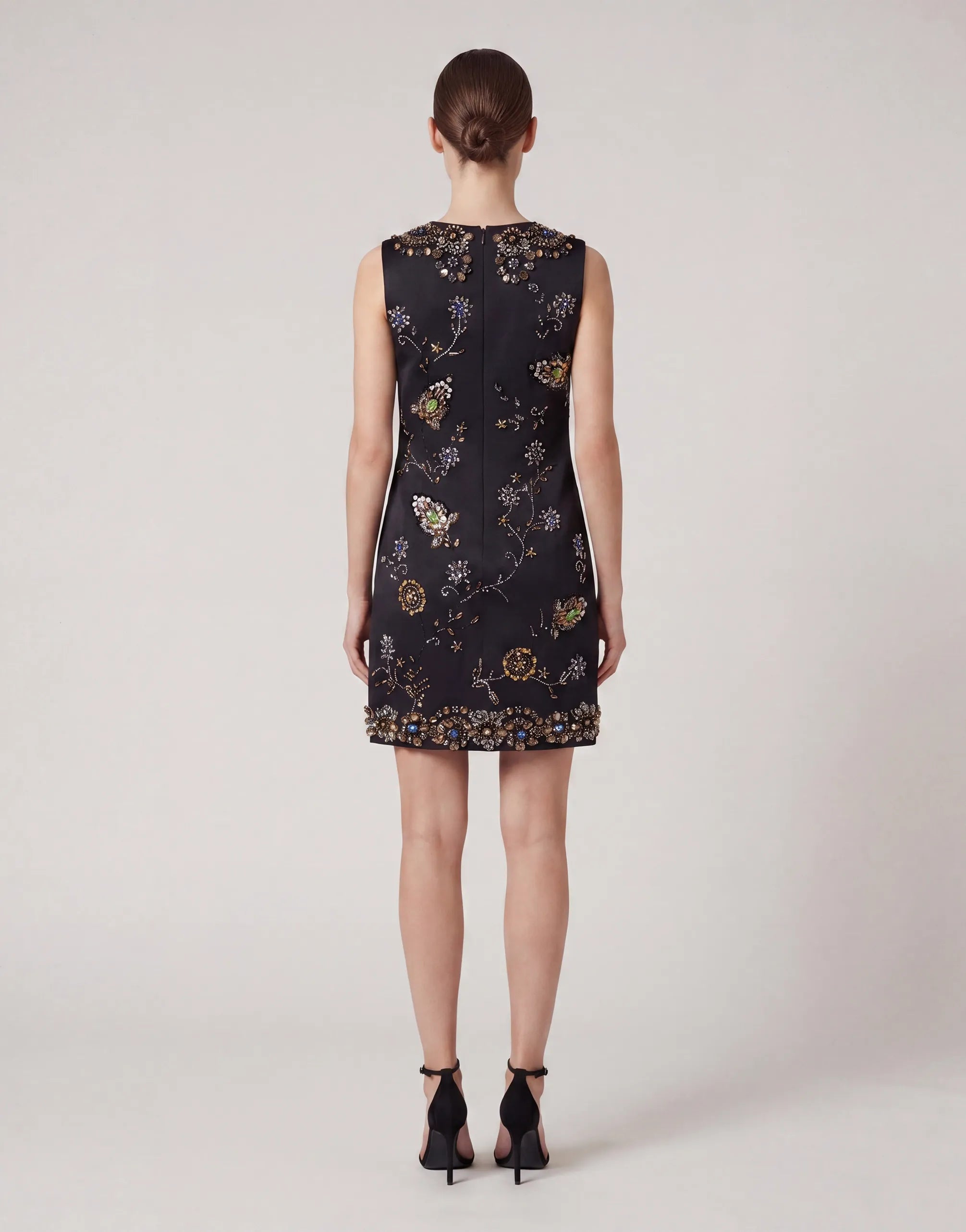 Dolce & Gabbana Crystal Embellished Floral Mini Dress