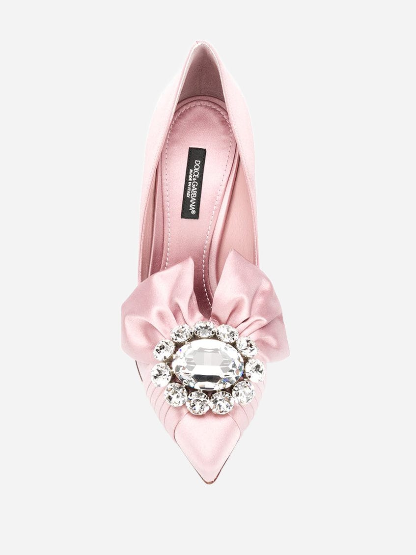 Dolce & Gabbana Crystal-Embellished Knot Pumps