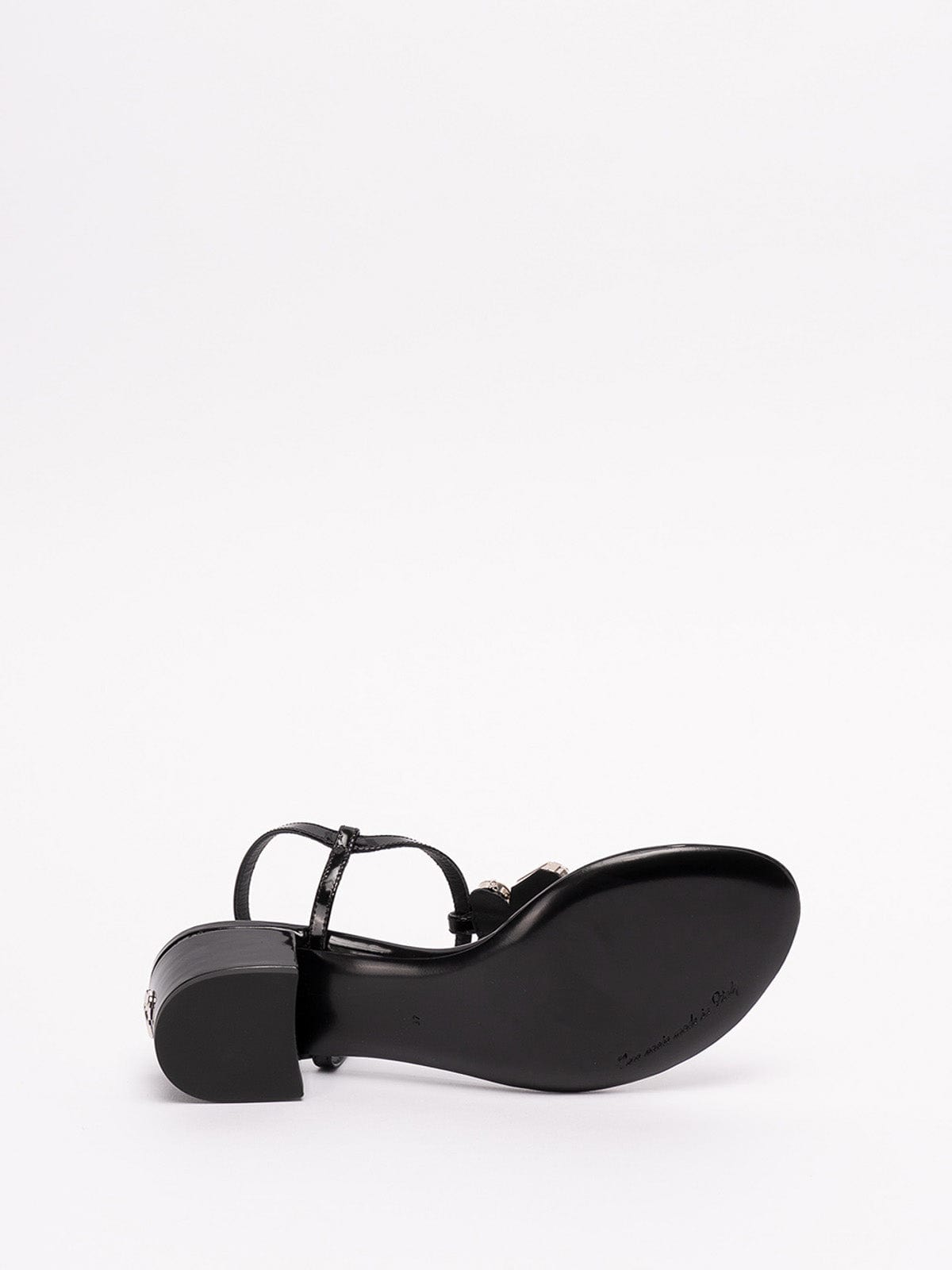Dolce & Gabbana Crystal-Embellished Leather Sandals