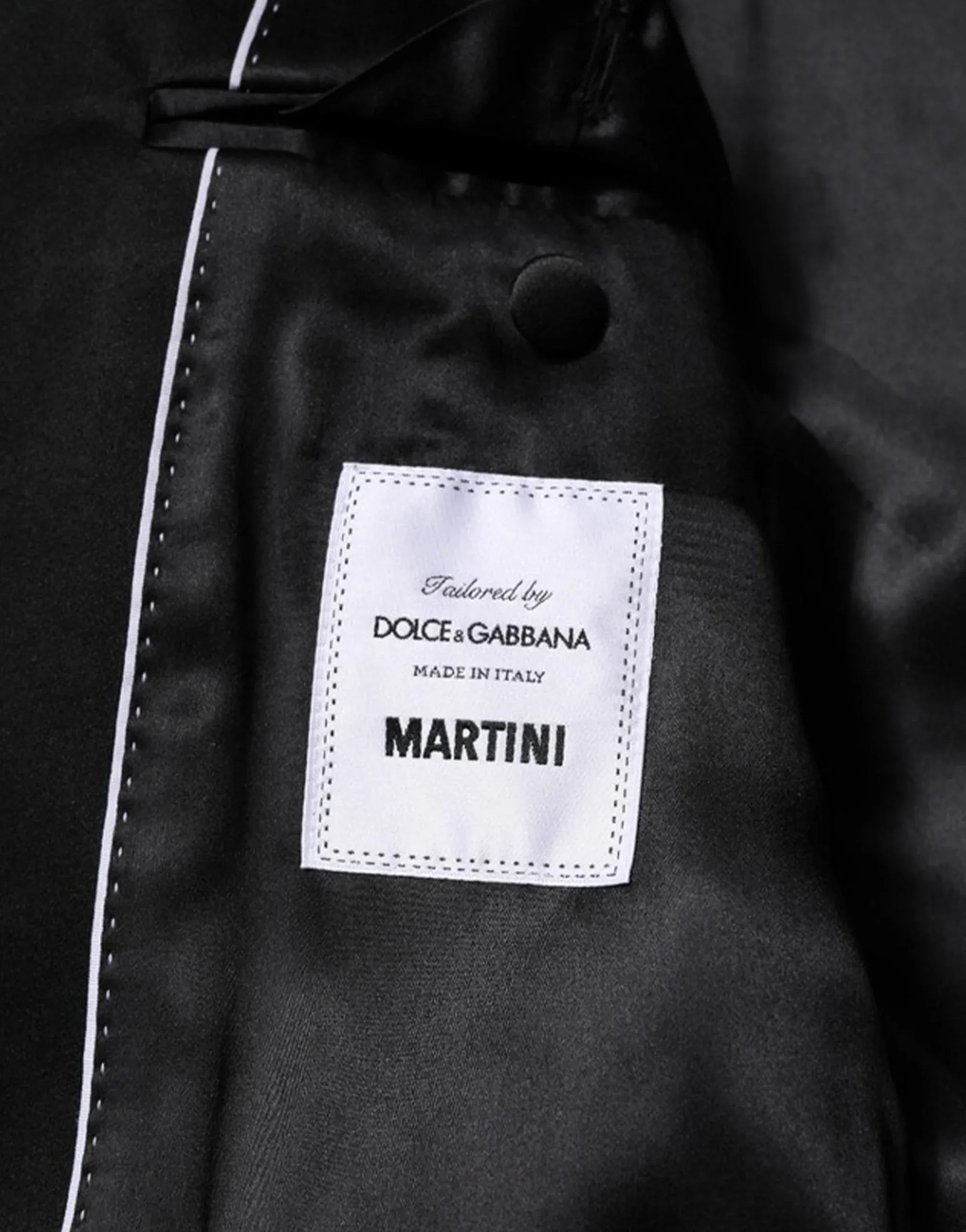 Dolce & Gabbana Crystal-Embellished Martini-Fit Three-Piece Suit