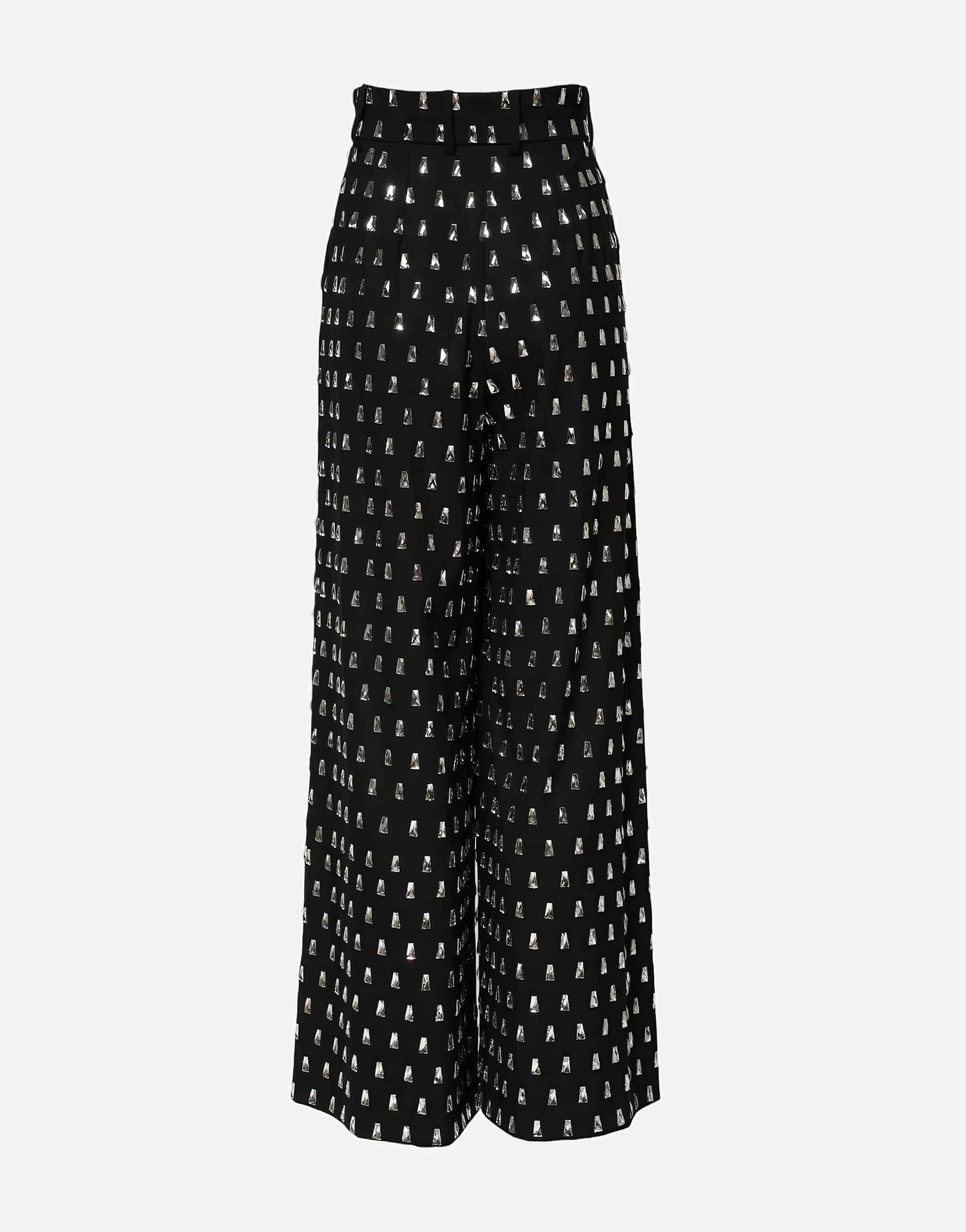 Dolce & Gabbana Crystal-Embellished Wide Leg trousers