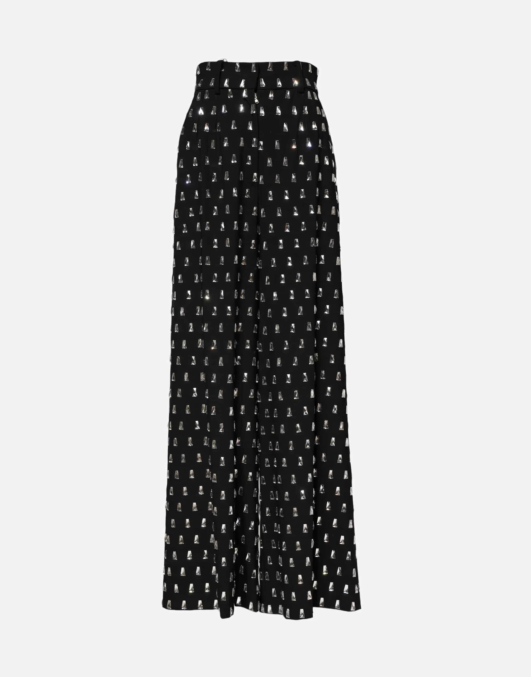 Dolce & Gabbana Crystal-Embellished Wide Leg trousers - alternate view
