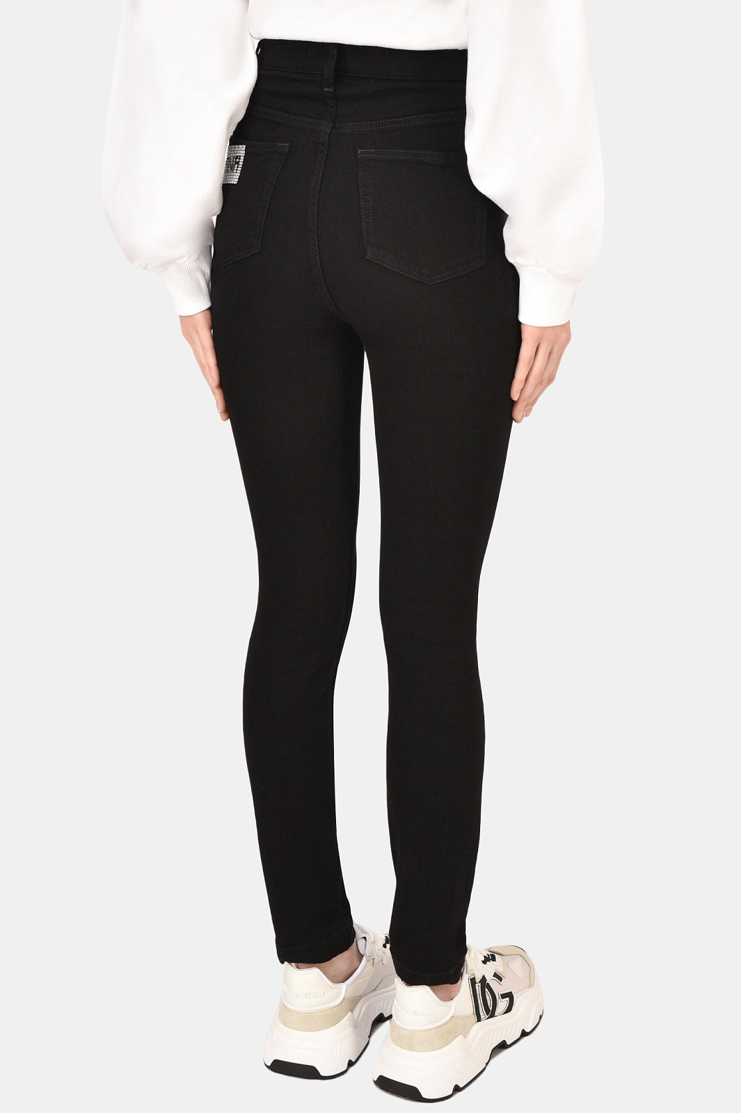 Dolce & Gabbana jeans skinny con logo Crystal