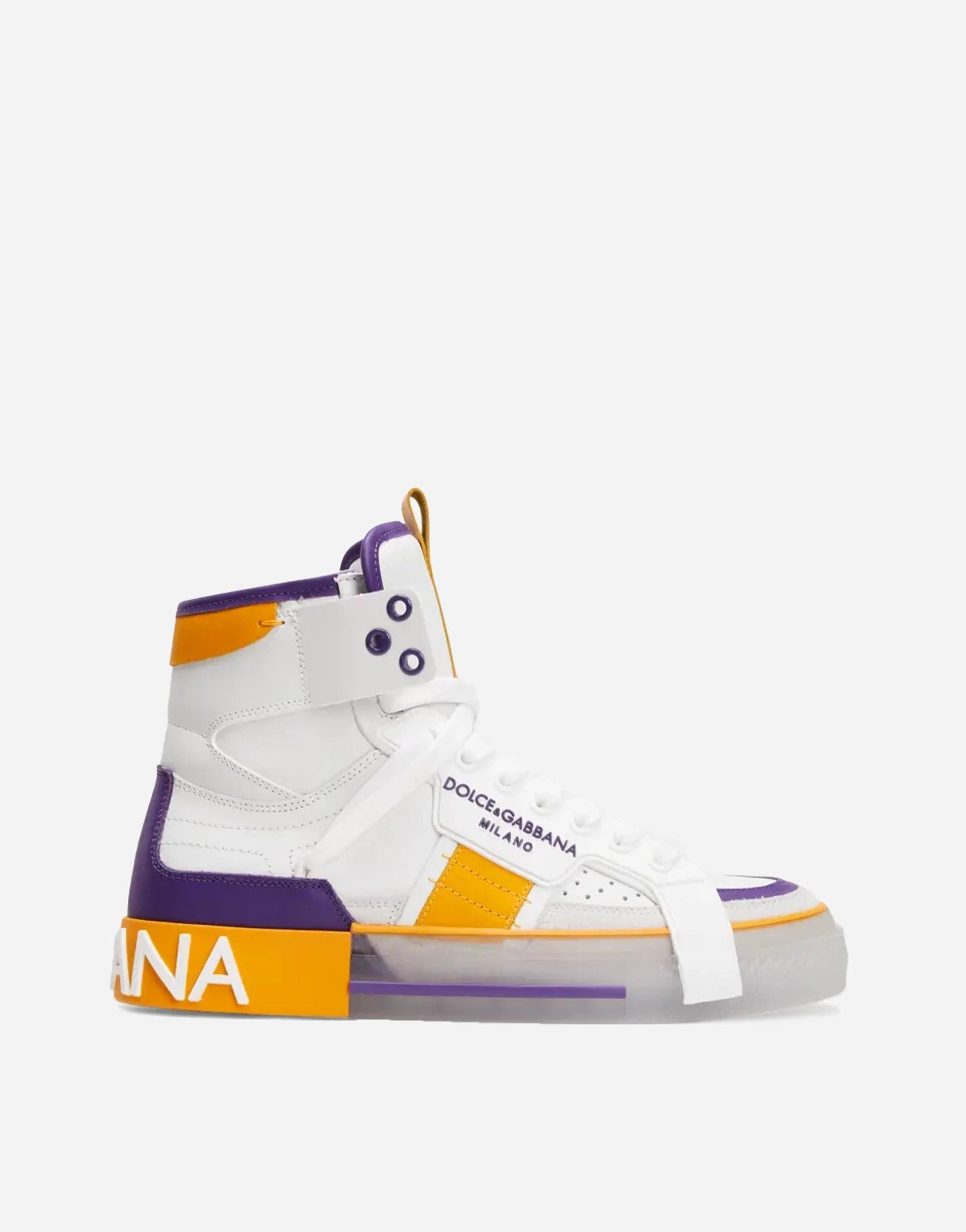 Dolce & Gabbana Custom 2.Zero High-Top Leather Sneakers