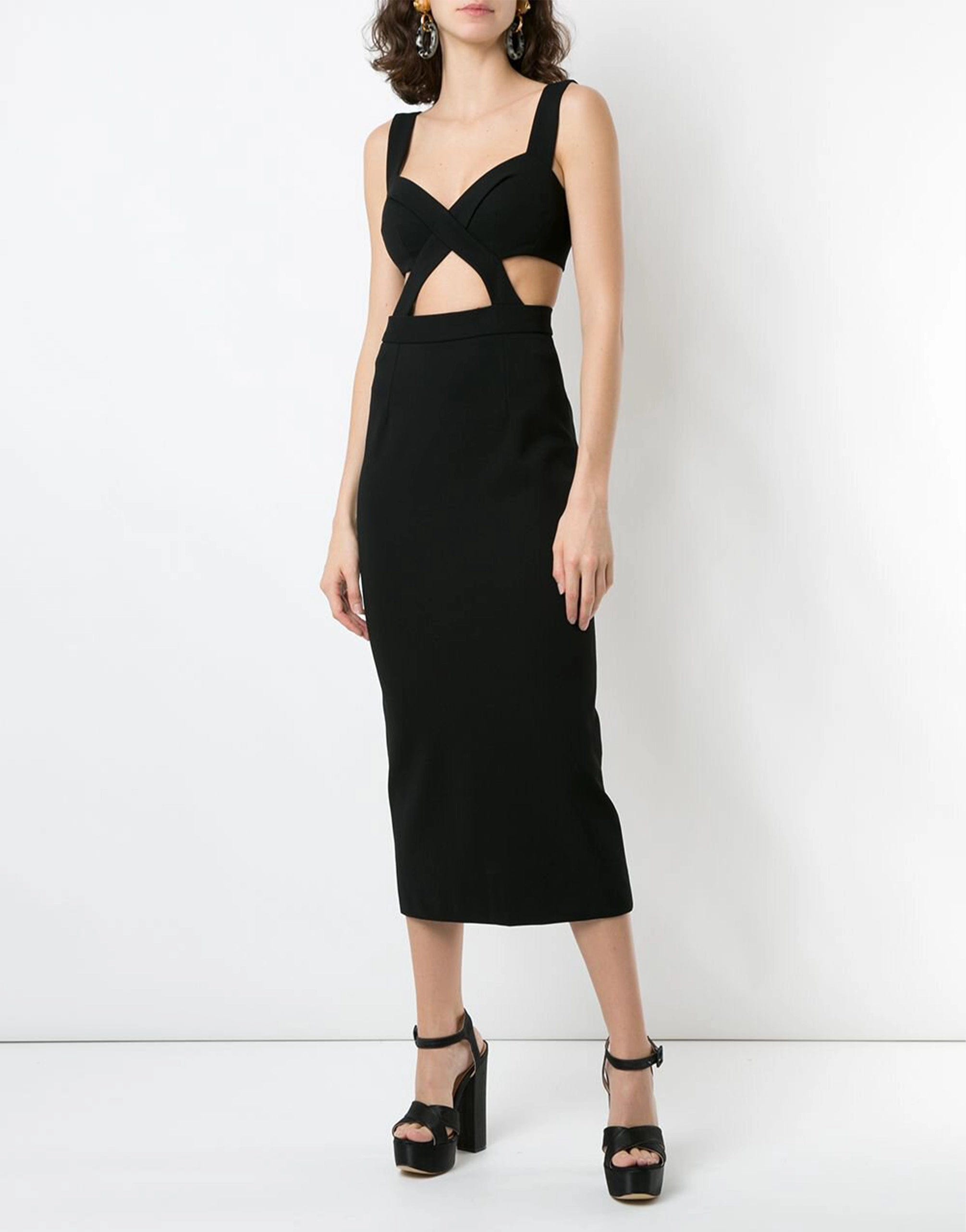Dolce & Gabbana Cut-Out Midi Dress