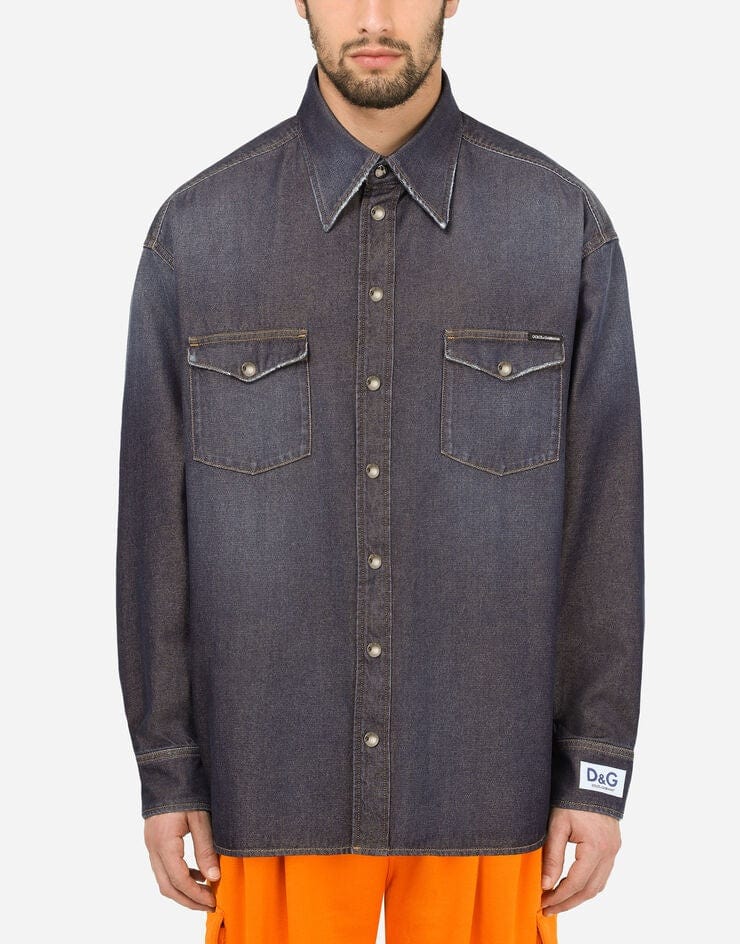 Dolce & Gabbana D&G Patch Denim Shirt
