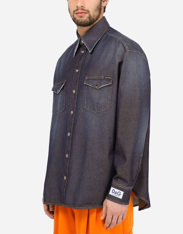 Dolce & Gabbana D&G Patch Denim Shirt