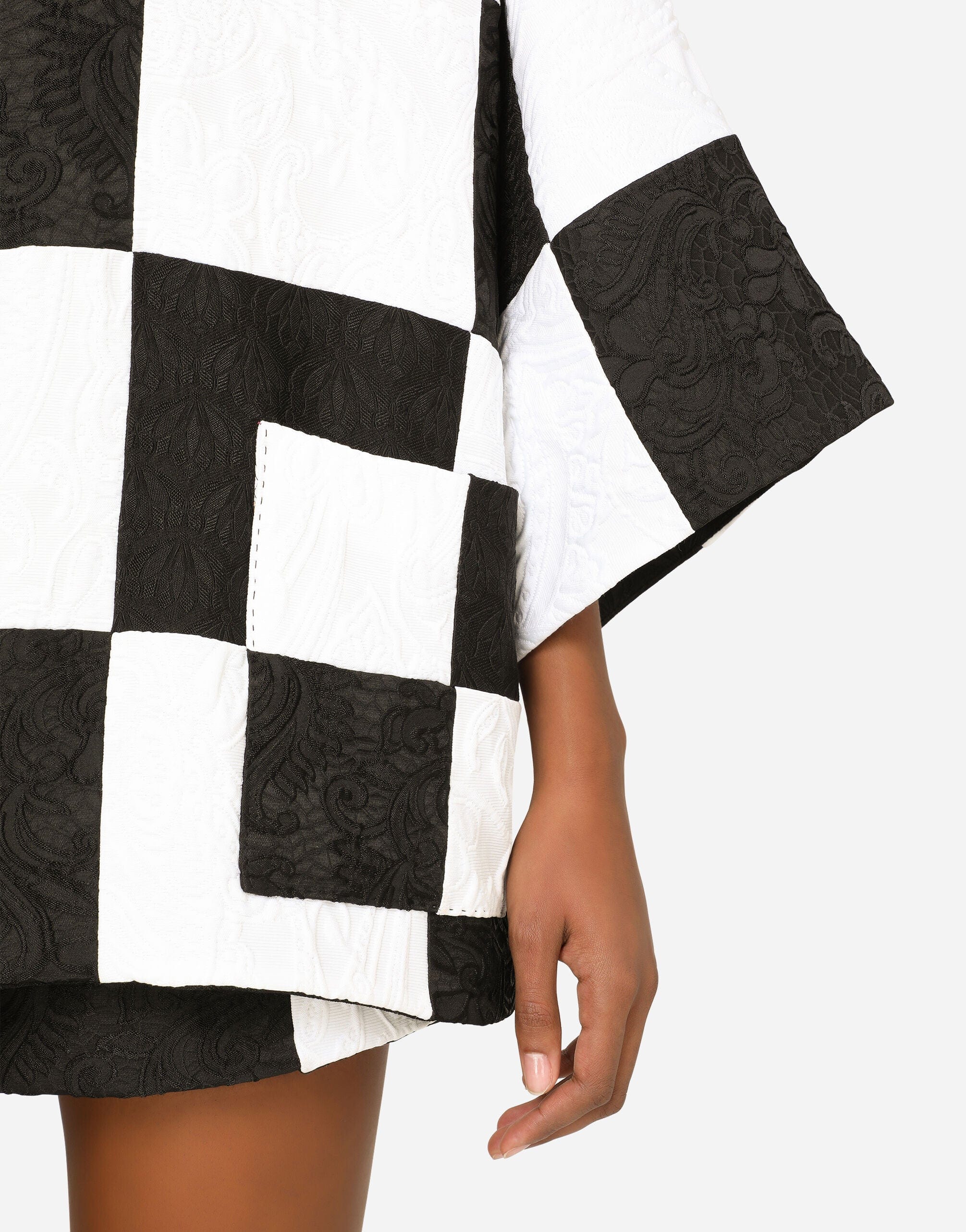 Dolce & Gabbana Damier Patchwork Jacquard Blazer