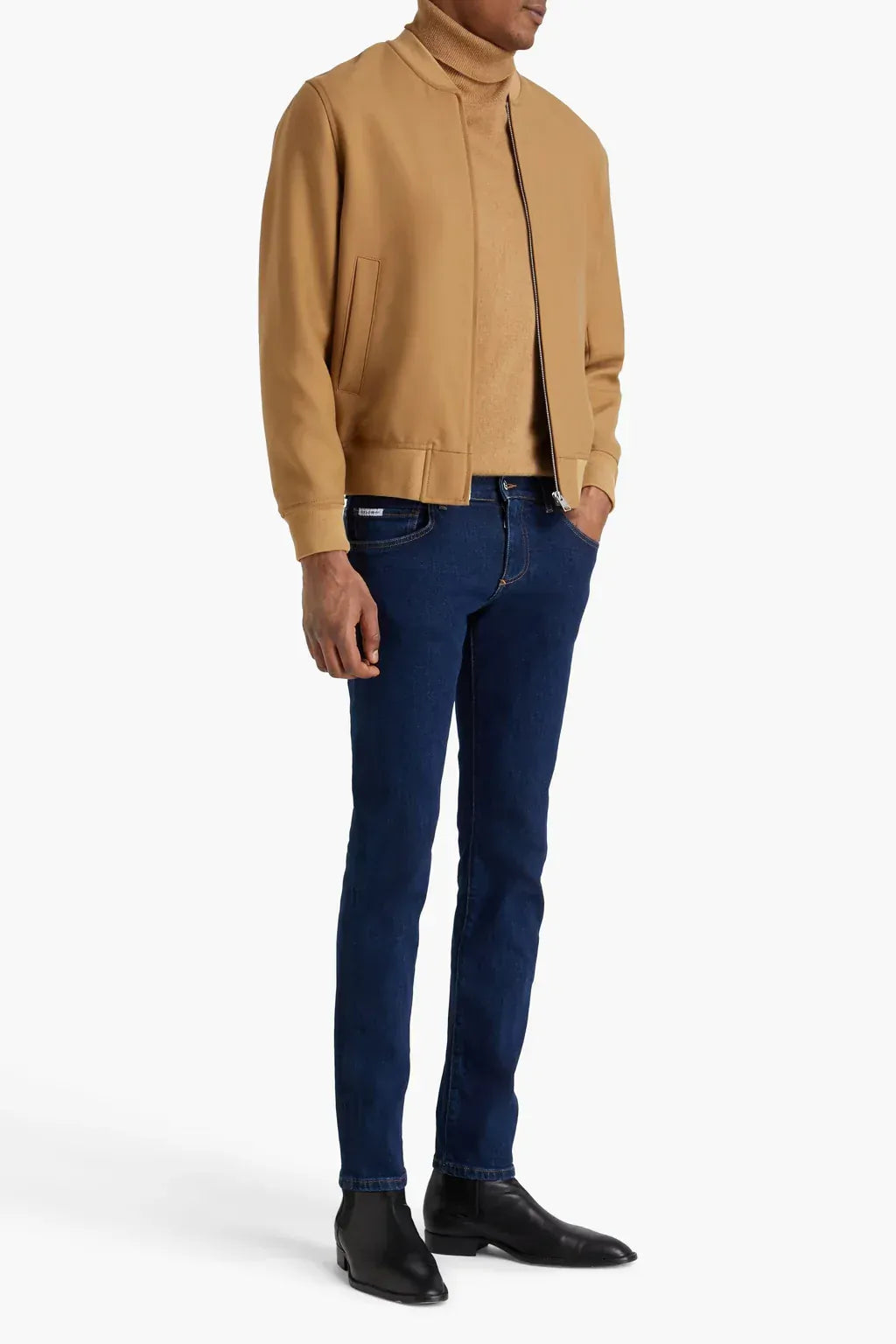 Dolce & Gabbana Dark Blue Slim-Fit Stretch Denim Jeans