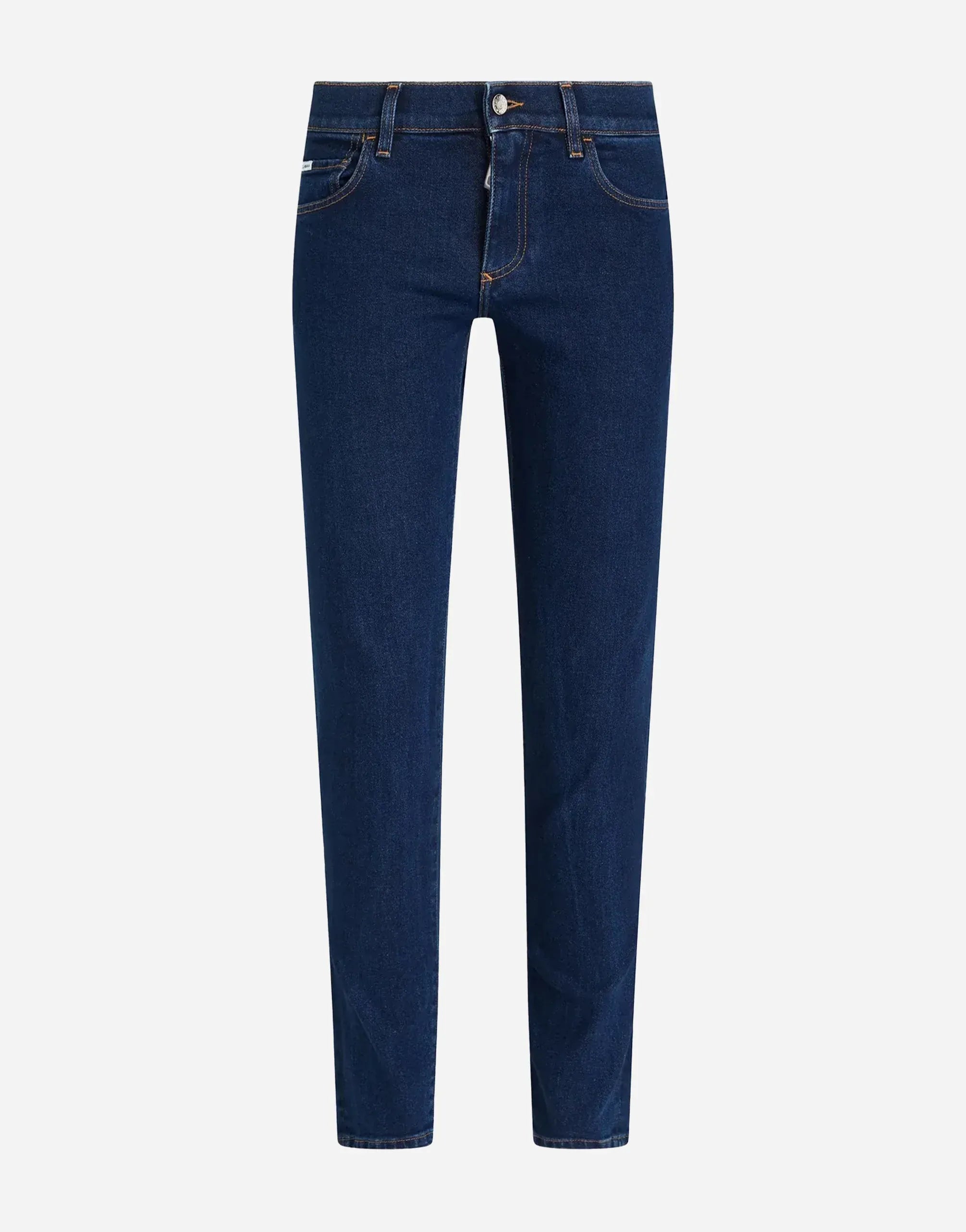 Dolce & Gabbana Dark Blue Slim-Fit Stretch Denim Jeans
